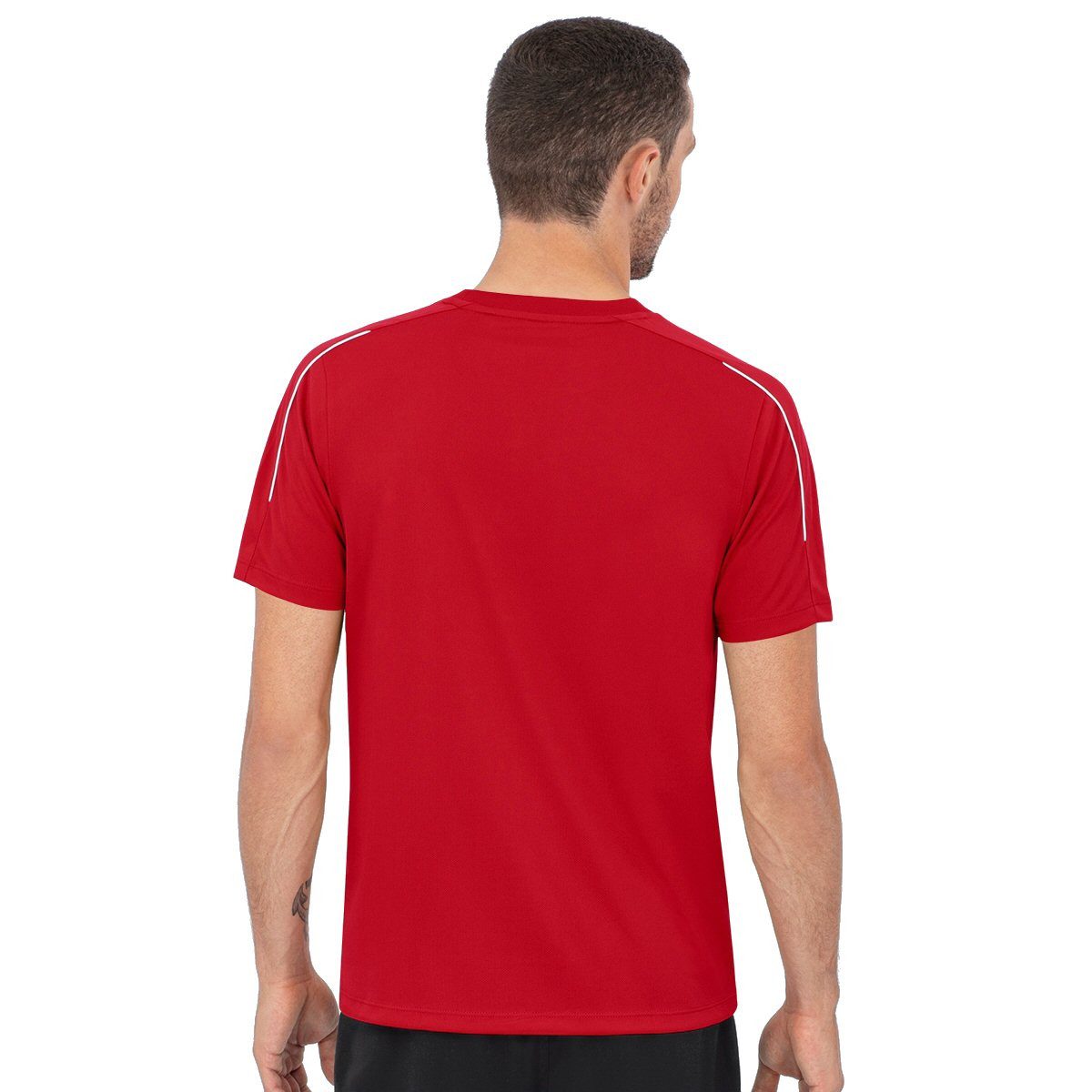 Jako T-Shirt Classico (100% Polyester-Jacquard) rot Herren