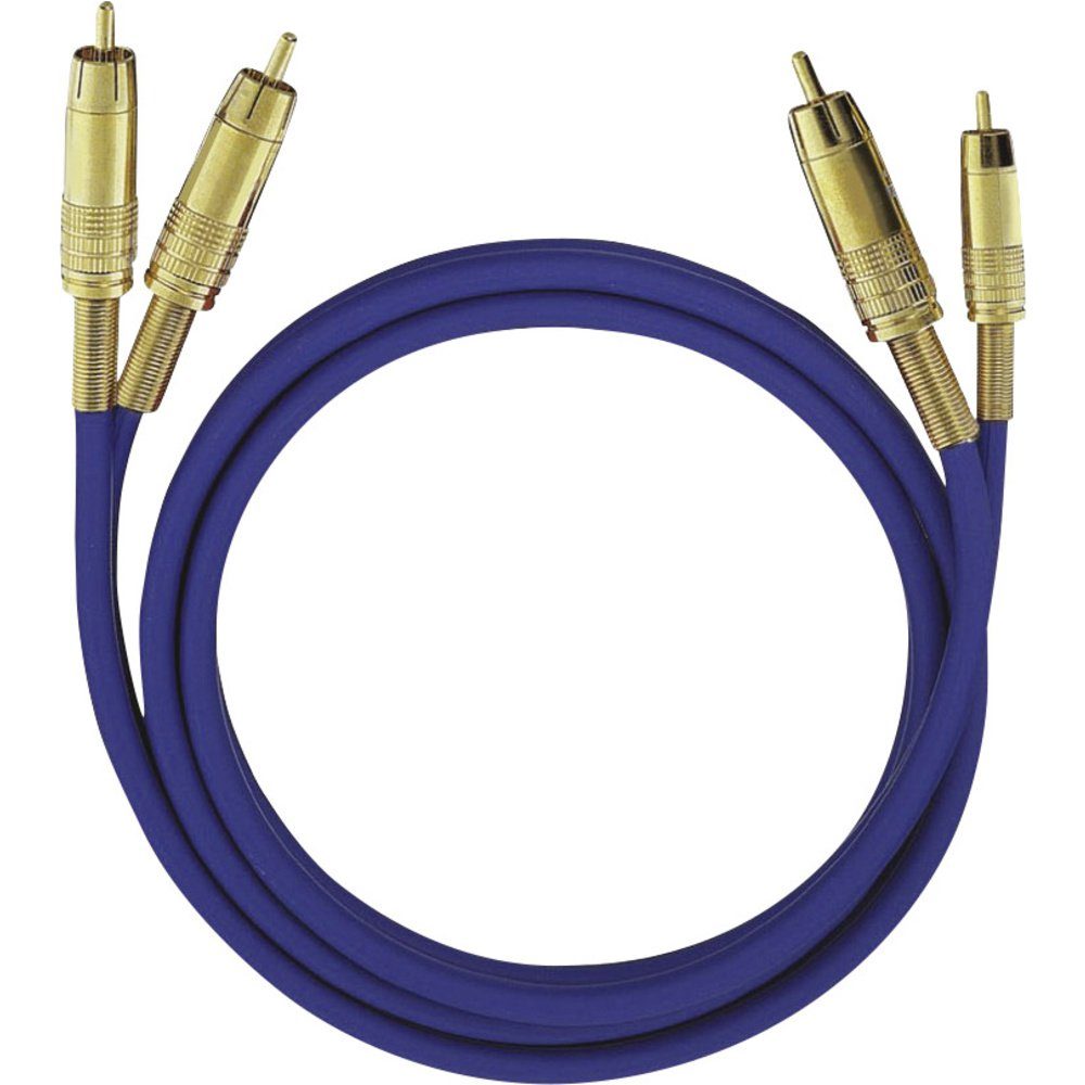 OEHLBACH Cinch Audio Anschlusskabel [2x Cinch-Stecker - 2x Cinch-Stecker] 5.00 Audio- & Video-Kabel, (500.00 cm)