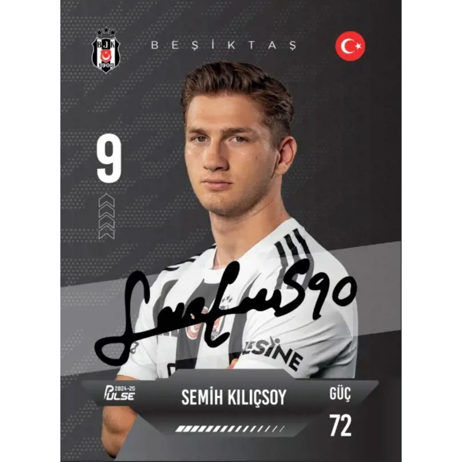 Jungengel Sammelkarte Beşiktaş 2024/2025 Fußballkarten Sammelkarten Besiktas 12x Stück, Offiziell lizenziertes Produkt, Perfekt zum Tauschen & Sammeln