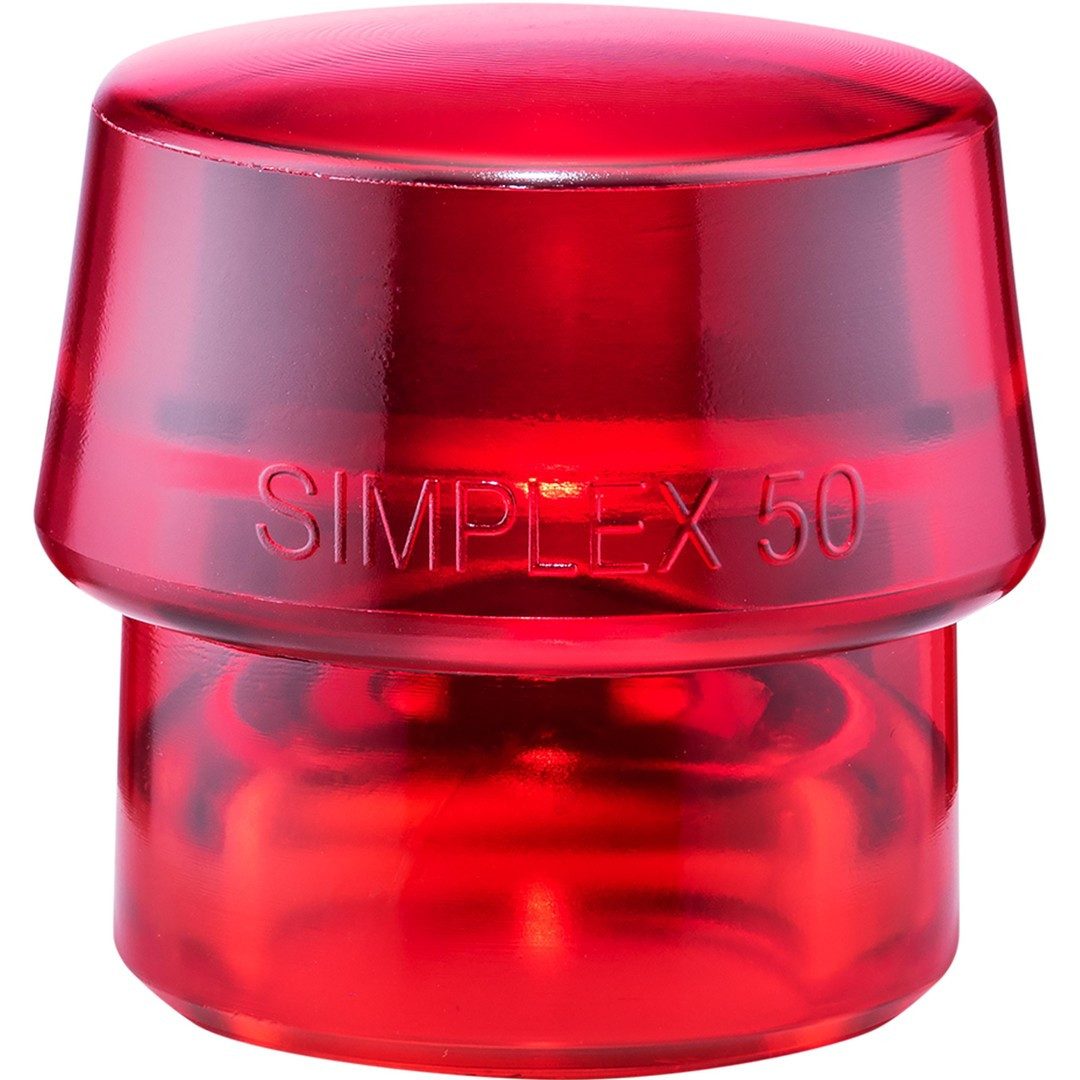Gummihammer HALDER SIMPLEX Ersatzeinsatz Plastik rot 50mm