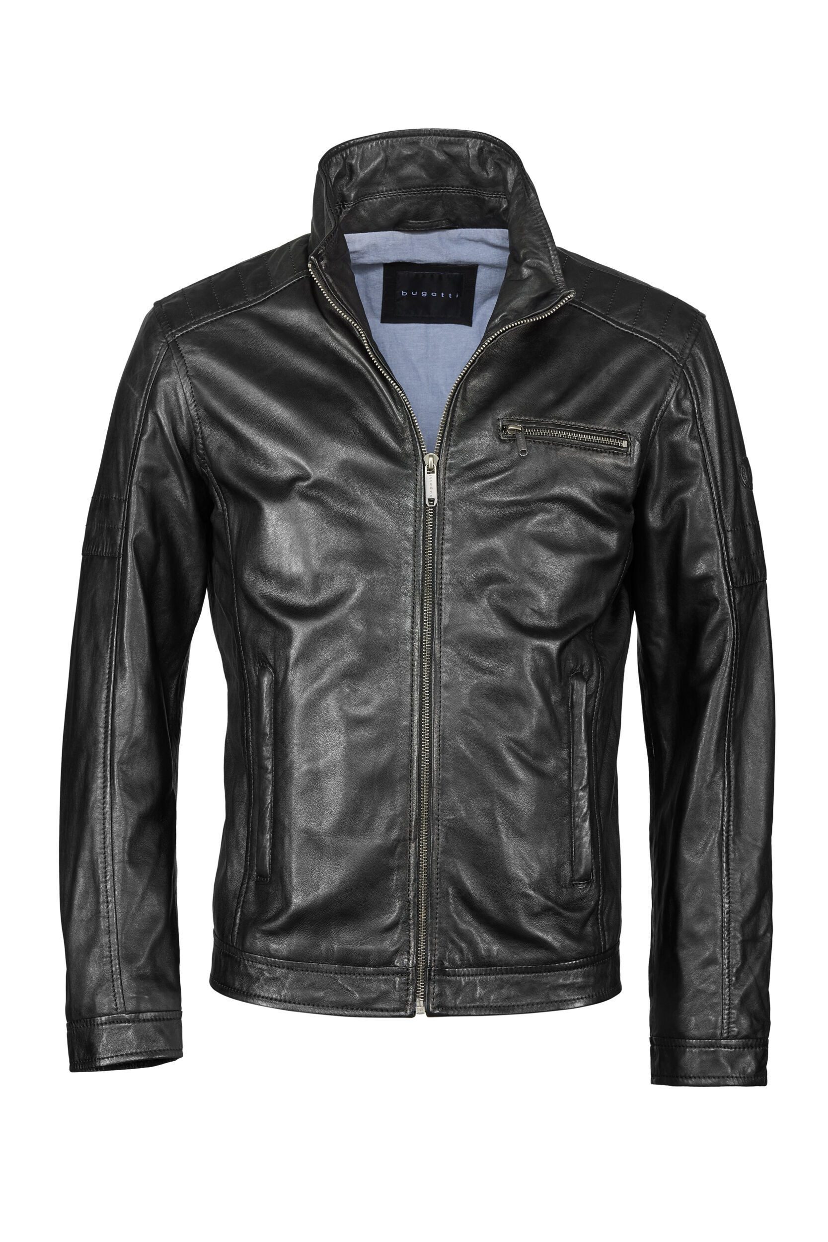 bugatti Lederjacke BUQUENTINO (1-St) mit Stehkragen günstig online kaufen