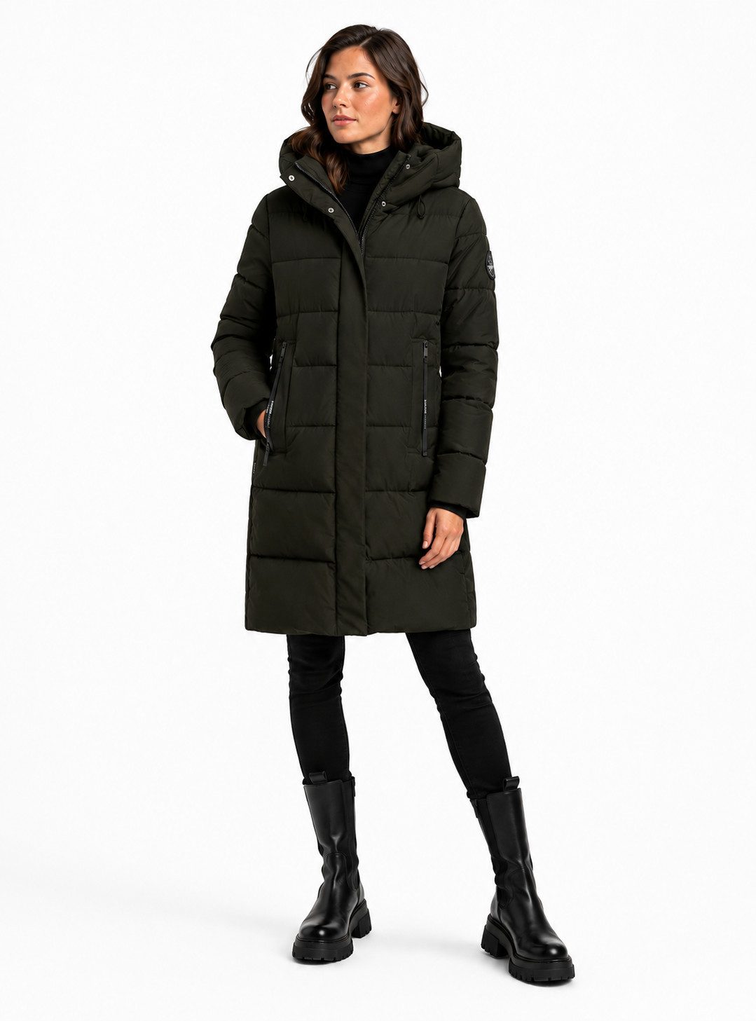 SUBLEVEL Parka Damen Winter Jacke Mantel Parka Steppjacke Wintermantel warm Outdoor