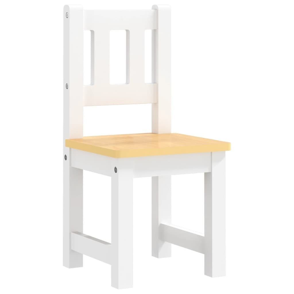 vidaXL children's seating group made of MDF in white and beige, (W/H/D: 60x48x50 cm)