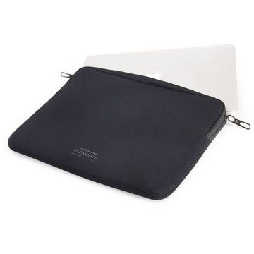 Tucano Tablet-Hülle Second Skin Elements, Neopren Schutzhülle, Schwarz 13,3 Zoll, MacBook Pro 13 Zoll (2016-2022) / MacBook Air 13 Zoll (2018-2024)