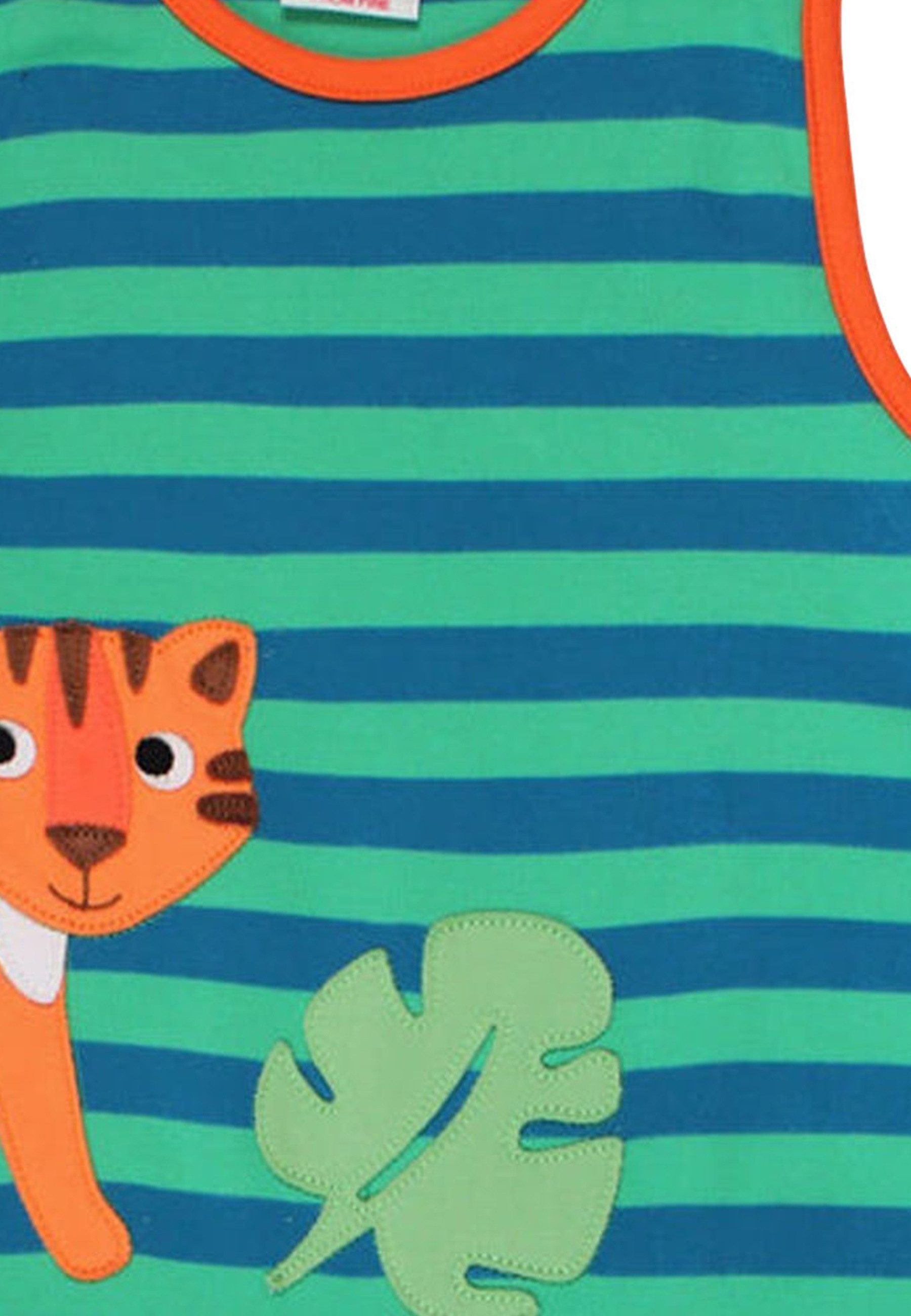 Toby Tiger Strampler Strampler mit Tiger Applikation