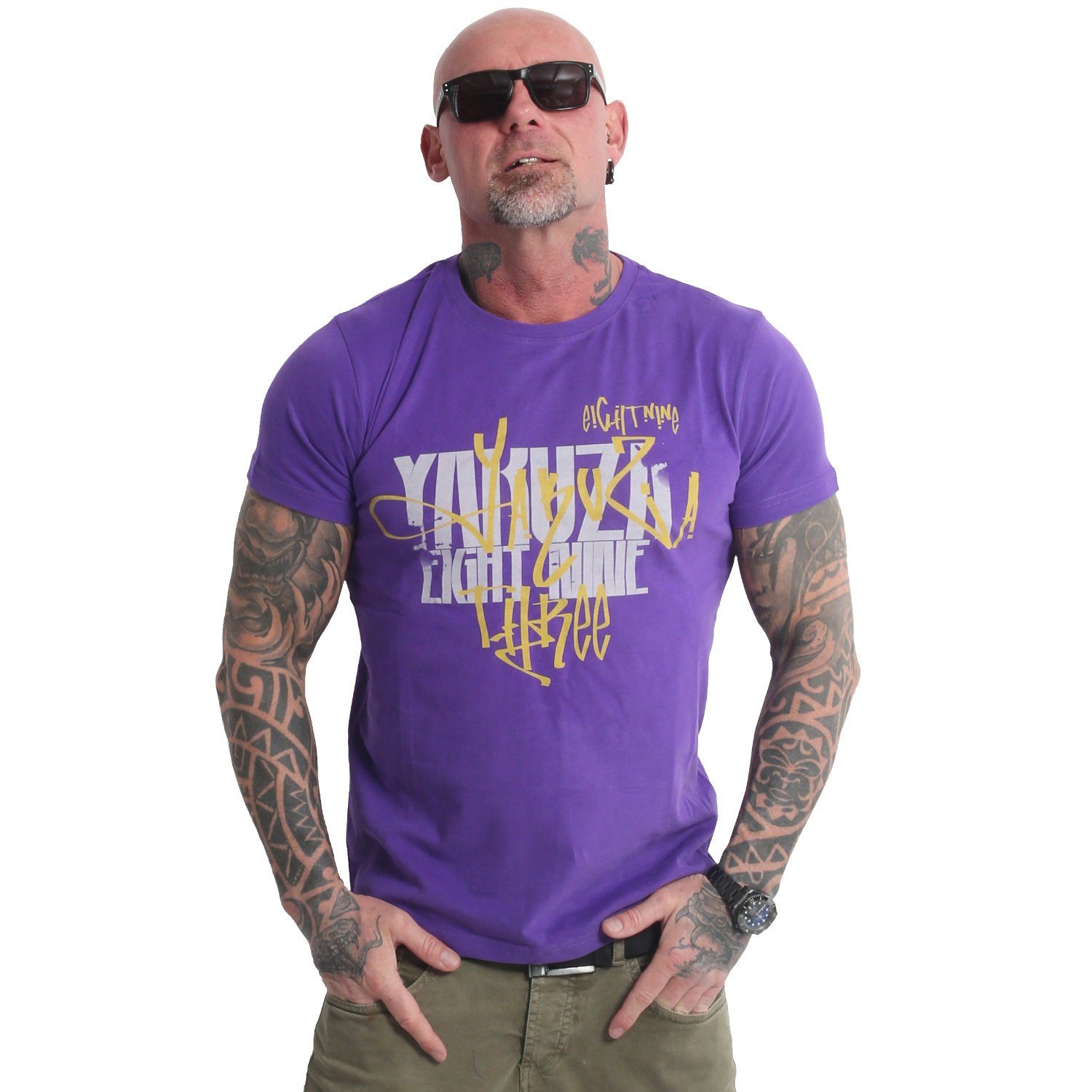 YAKUZA T-Shirt Pretty Far prism violet