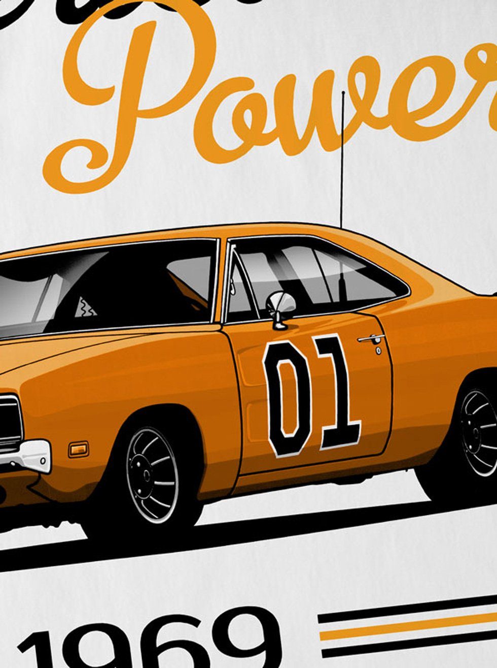 style3 T-Shirt American Power charger general lee Ein Duke kommt selten allein