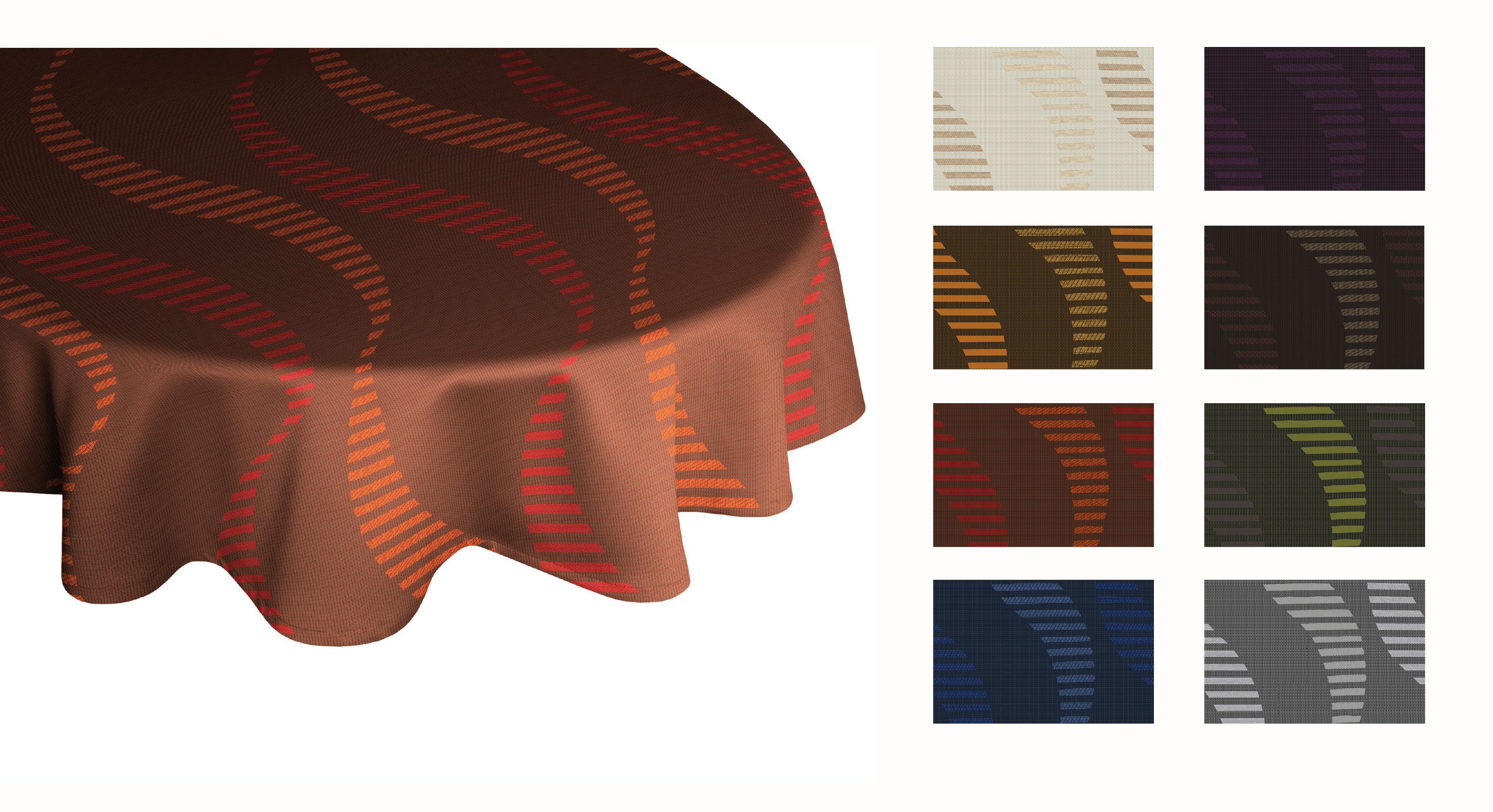 Wirth Tischdecke LUPARA (1-tlg), oval