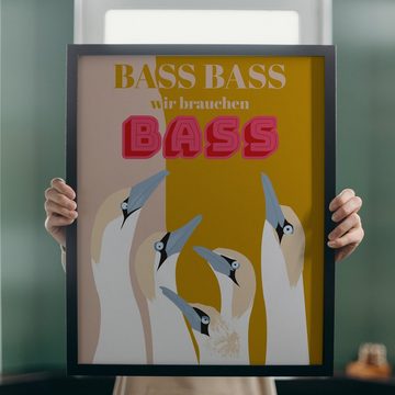 Close Up Kunstdruck Bass Bass wir brauchen Bass Kunstdruck Papier 250 gr. matt