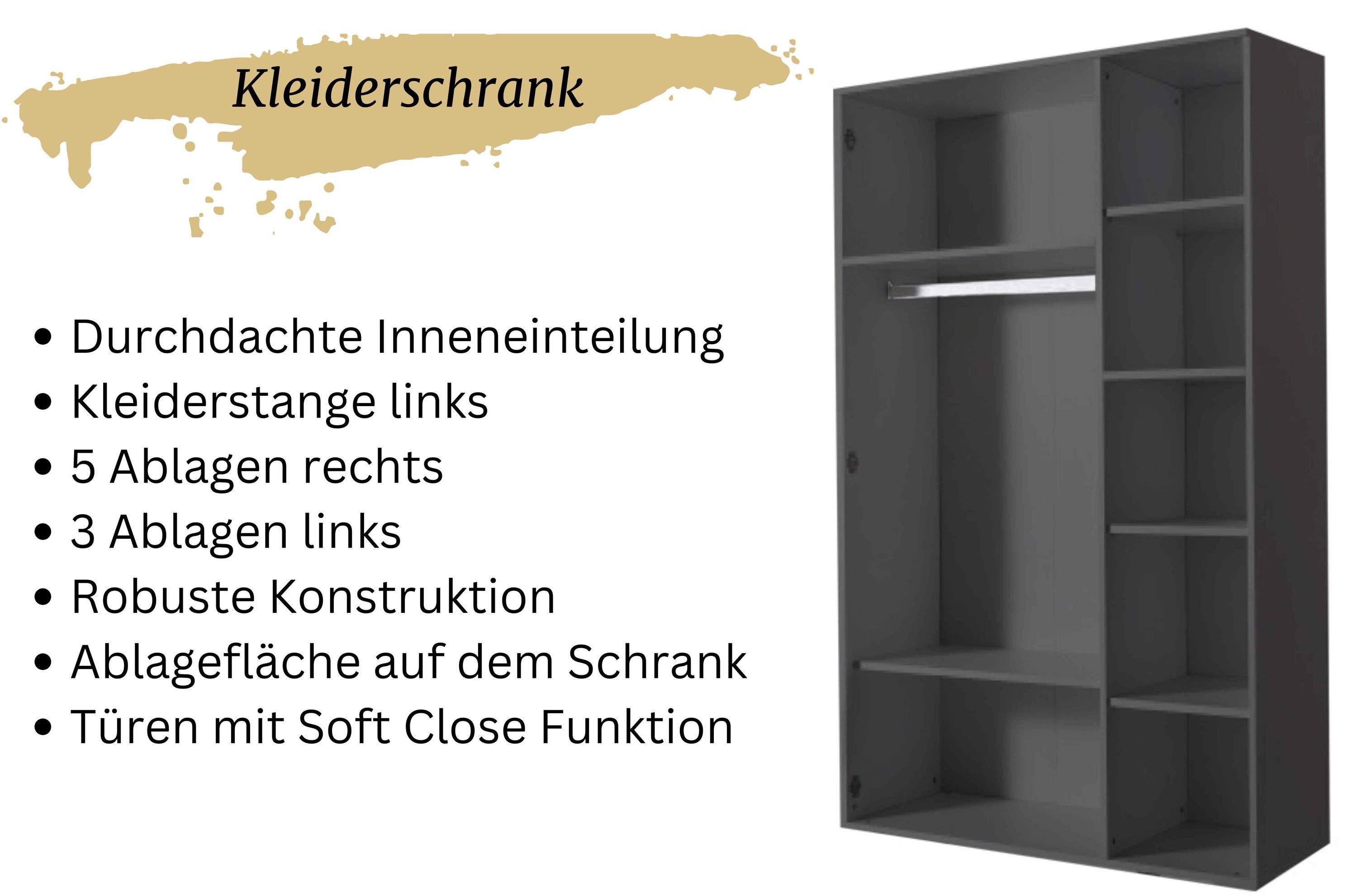 Aileenstore Jugendzimmer-Set Rio, (5-tlg., 5 teilig), Komplettset 5 teilig mit Autobett Rio, LED, Spoiler, Softclose