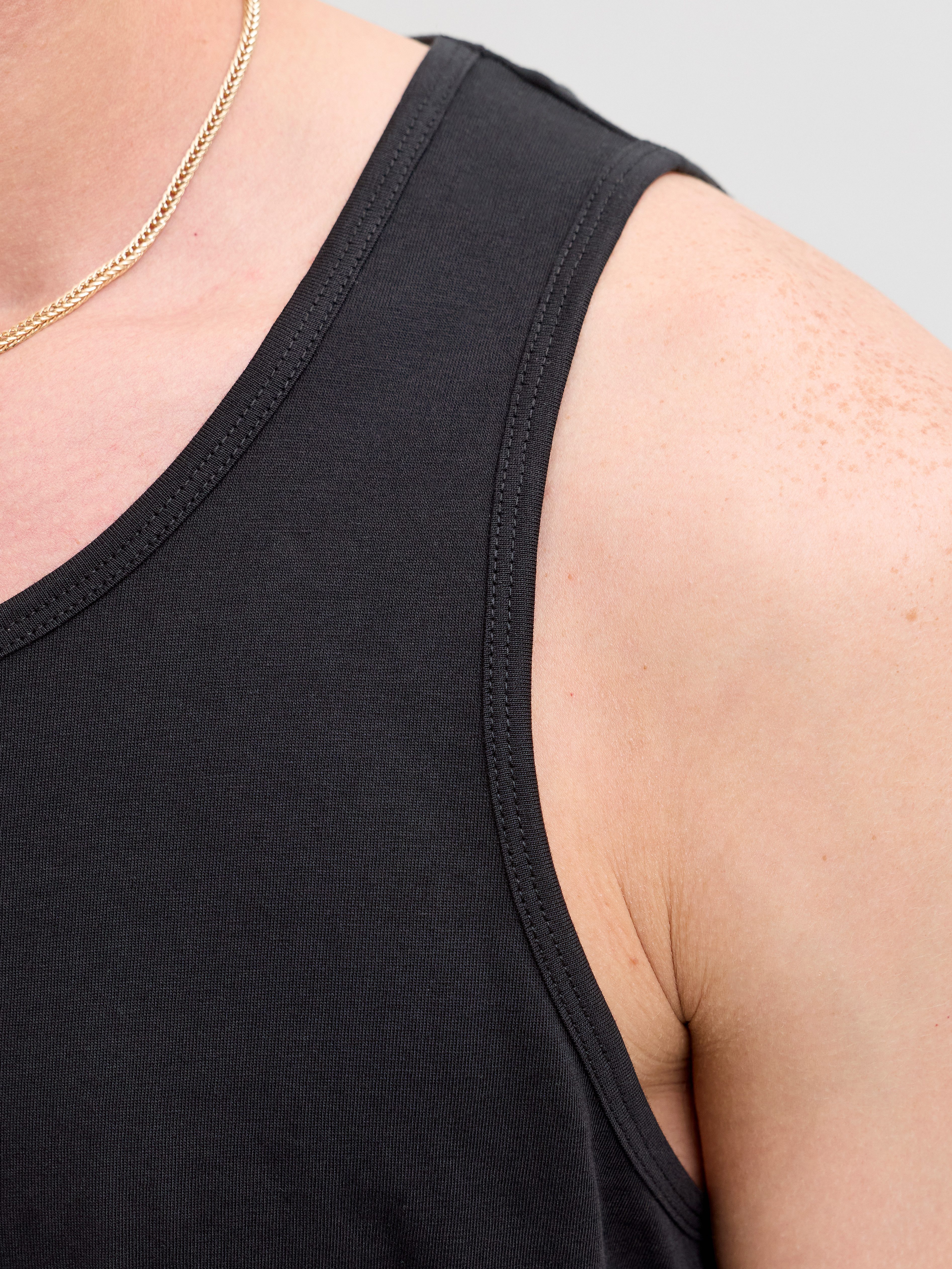 Jack & Jones Muscleshirt JJEORGANIC BASIC TANKTOP NOOS Baumwolle, Rundhalsausschnitt