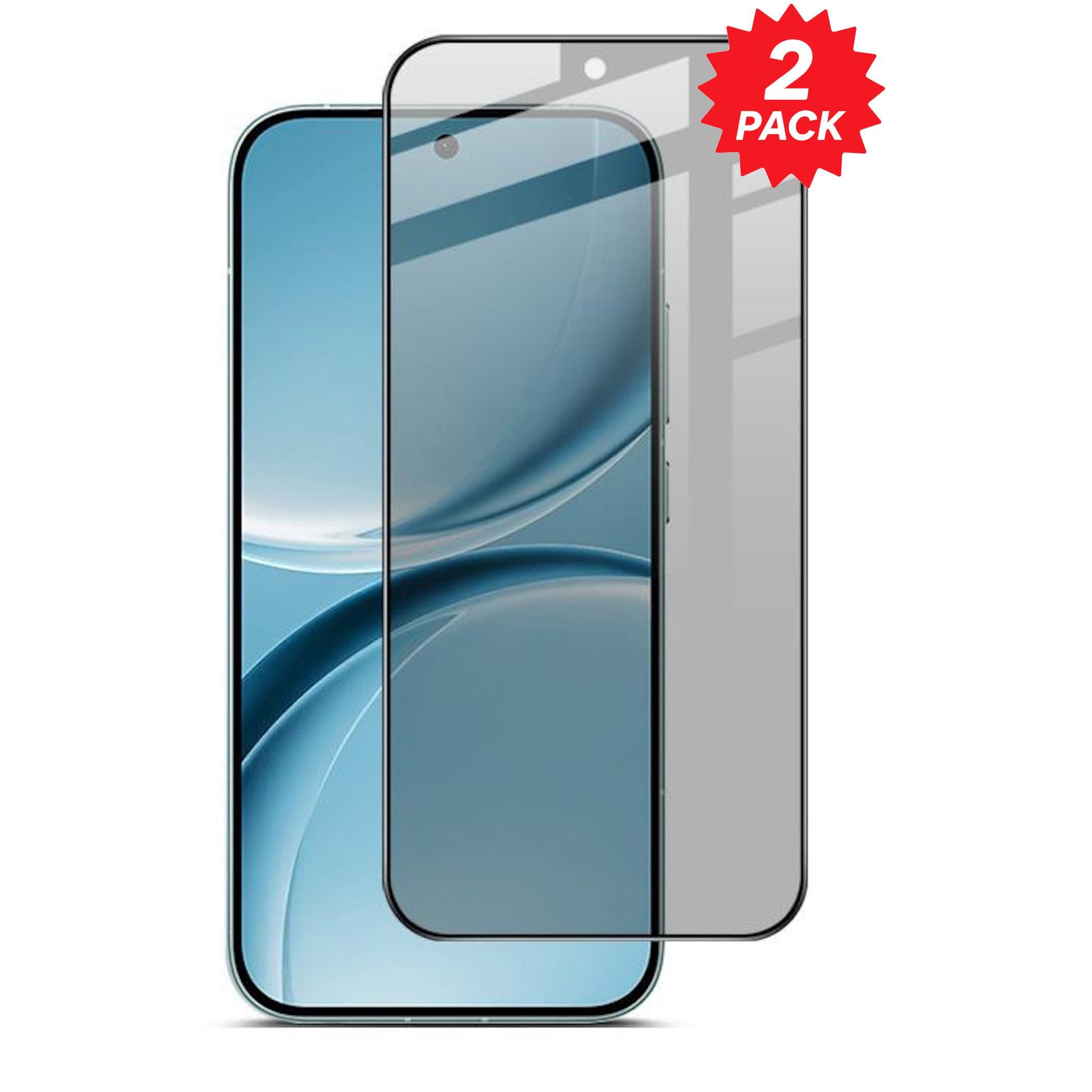 Wigento Displayschutzglas Privacy 2x für Xiaomi Poco X8 Pro Max 5 Redmi Turbo 5 Max Blickschutz für Xiaomi Poco X8 Pro Max 5G / Redmi Turbo 5 Max 5G, Spar Set Privacy Display Schutz Glas