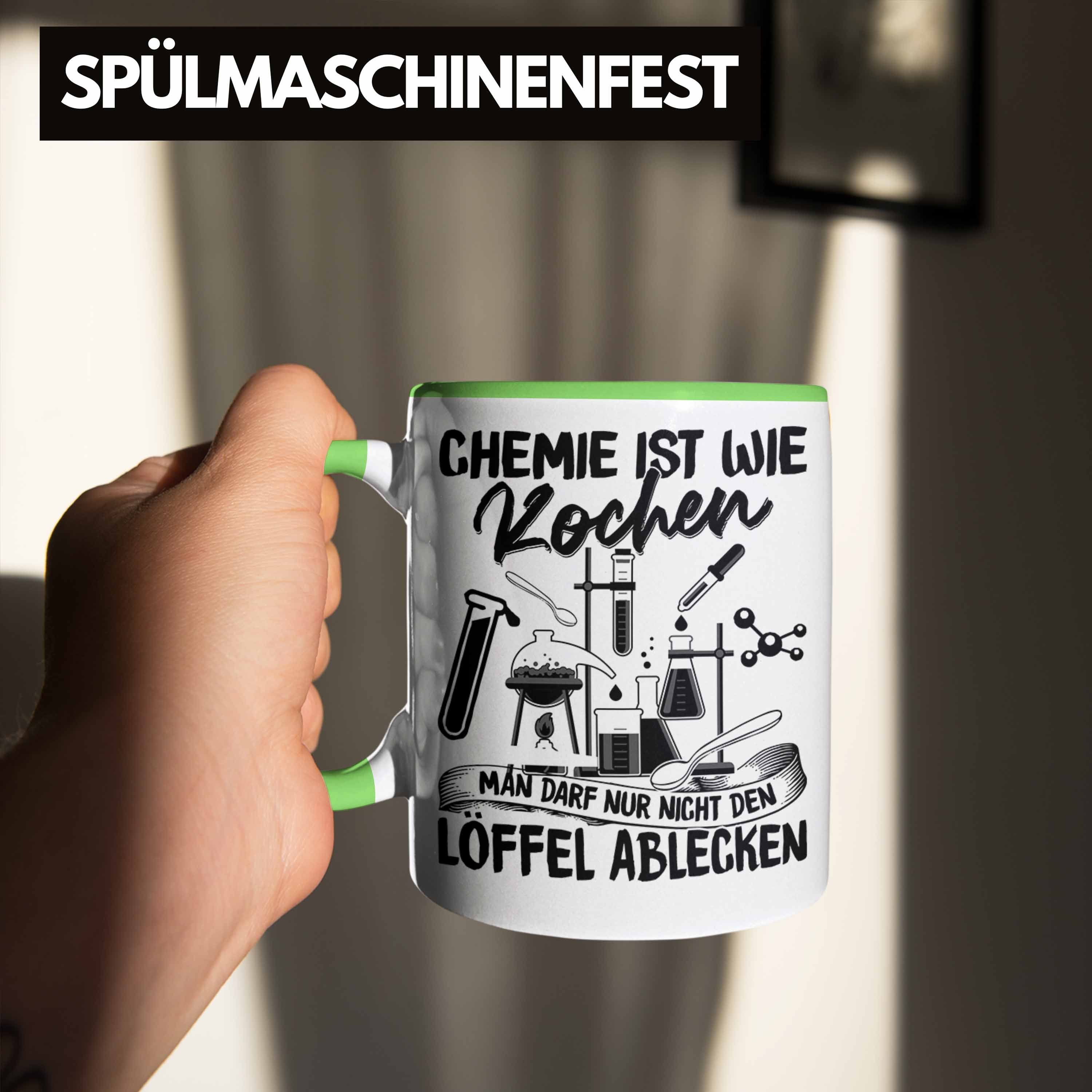 Grün Tasse Kochen Geschenk Tasse Wie Chemie Lustiger Chemiker Ist Student Trendation Spr für