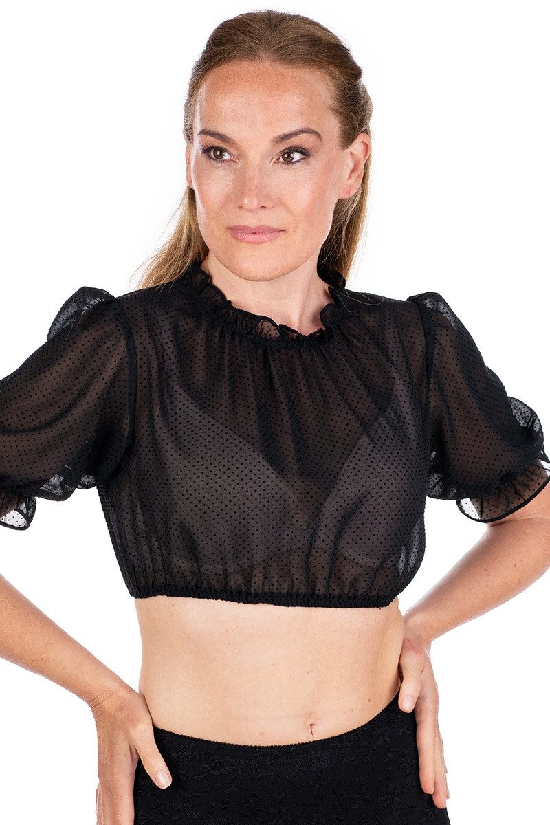 Spieth & Wensky Dirndlbluse Dirndlbluse - GATALJA - schwarz günstig online kaufen