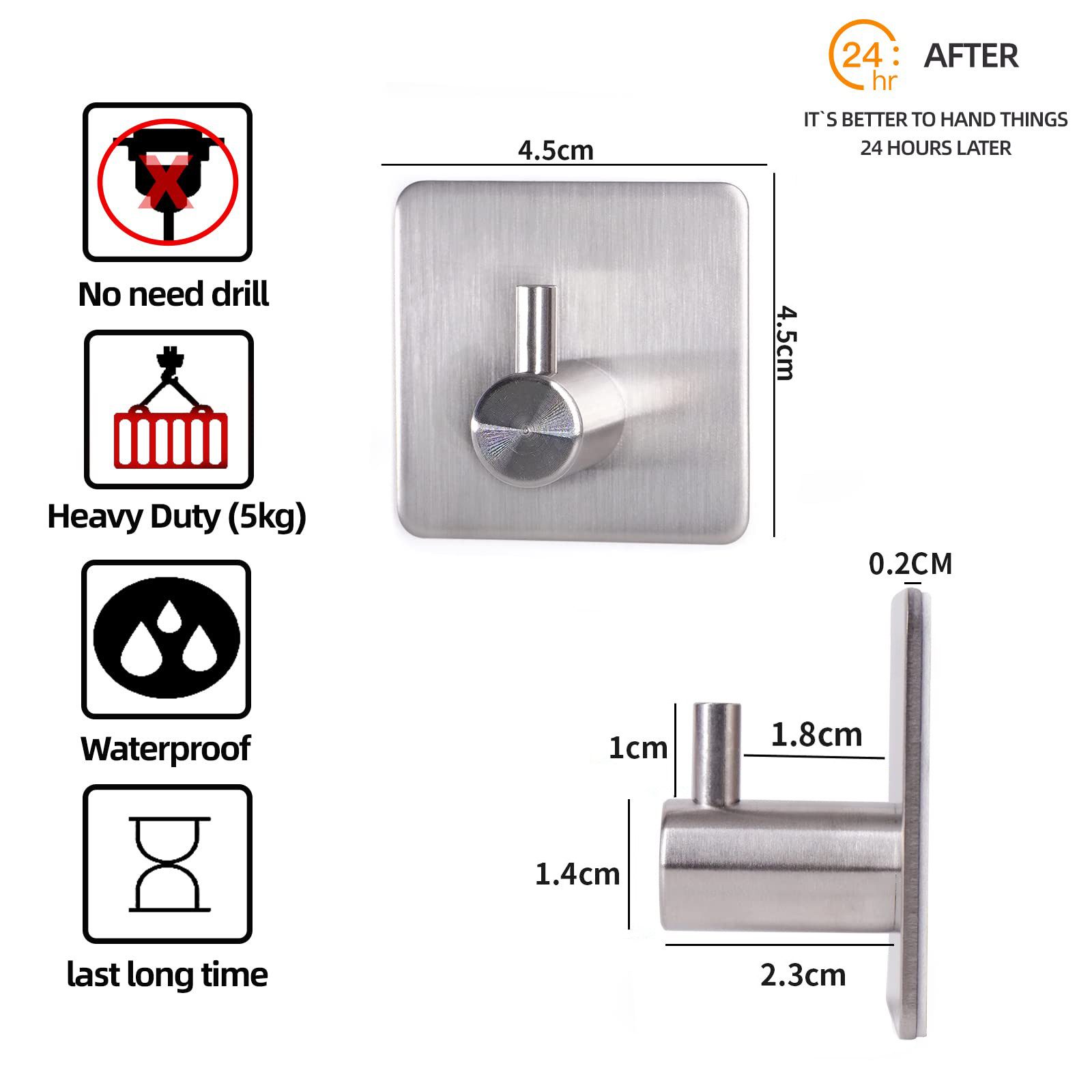 SURFOU Handtuchhaken 5 / 10 StückHandtuchhalter Ohne Bohren Klebehaken für günstig online kaufen