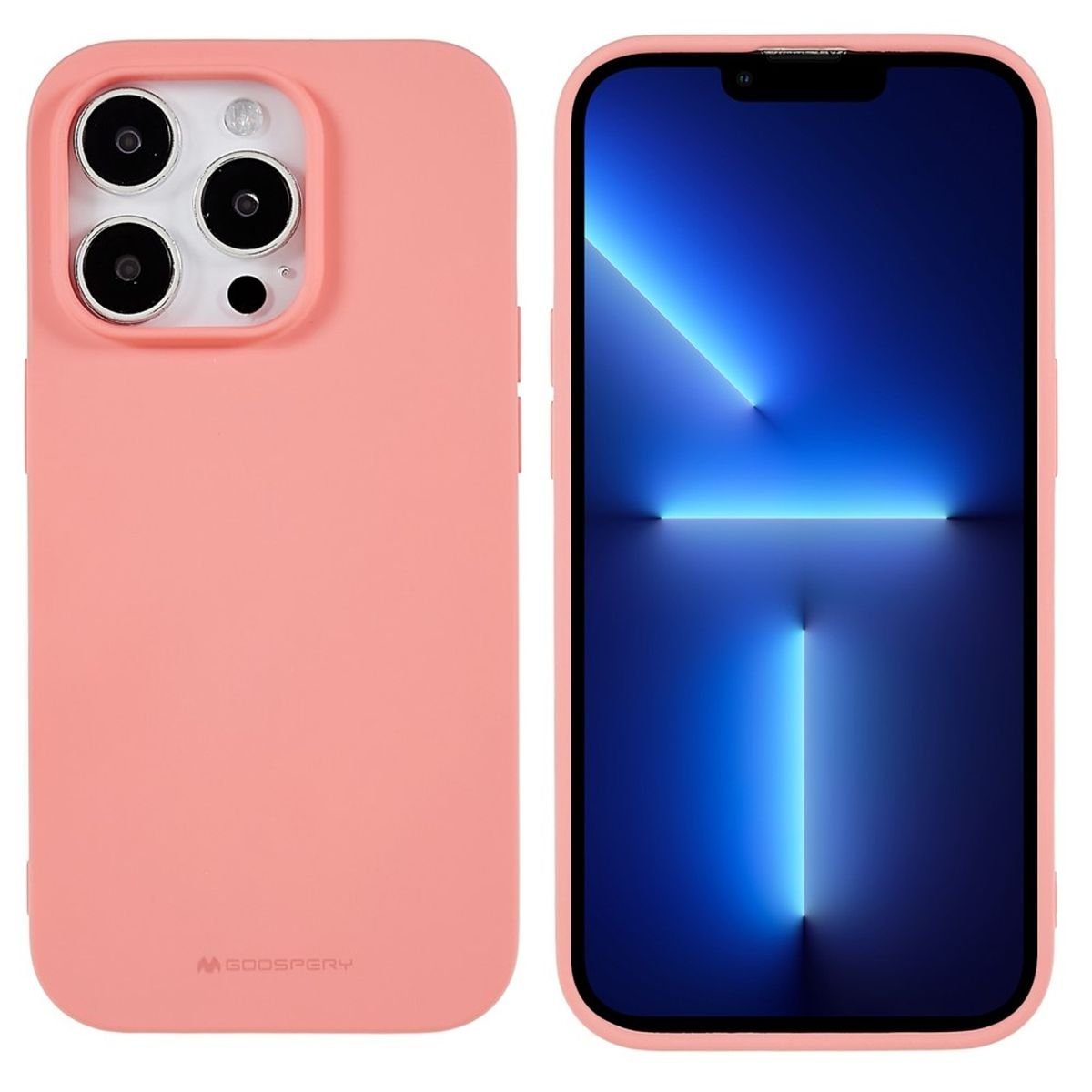 CoverKingz Handyhülle Hülle für Apple iPhone 14 Pro Handyhülle Silikon Case Cover Matt 15,54 cm (6,12 Zoll), Schutzhülle Handyhülle Silikoncover Softcase farbig