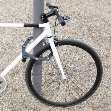 KOHLBURG Faltschloss Sicherheits-Fahrradschloss 89cm für E-Bike & Fahrrad mit Halterung, aus gehärtetem Spezialstahl mit höchster Sicherheitsstufe