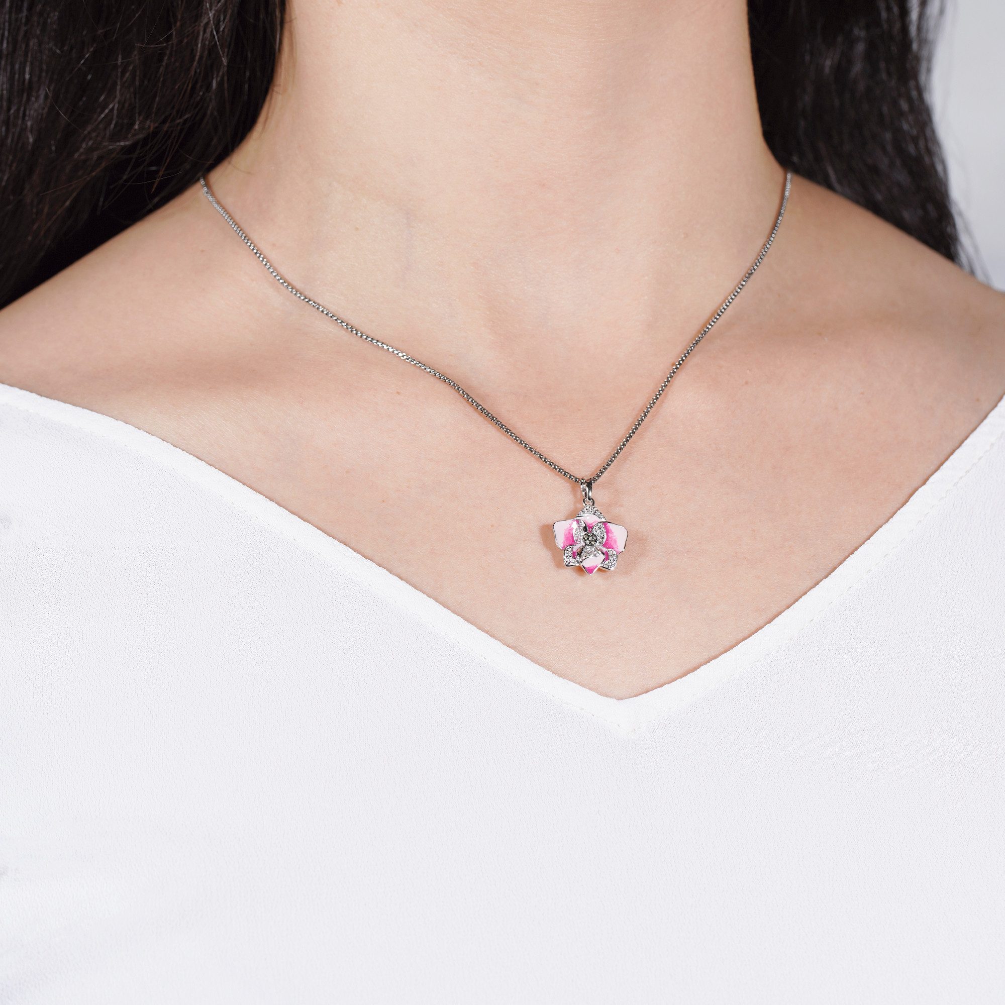 Seinerzeit FLORA & FAUNA Kettenanhänger Cynthia Orchideen Anhänger (1-tlg), günstig online kaufen