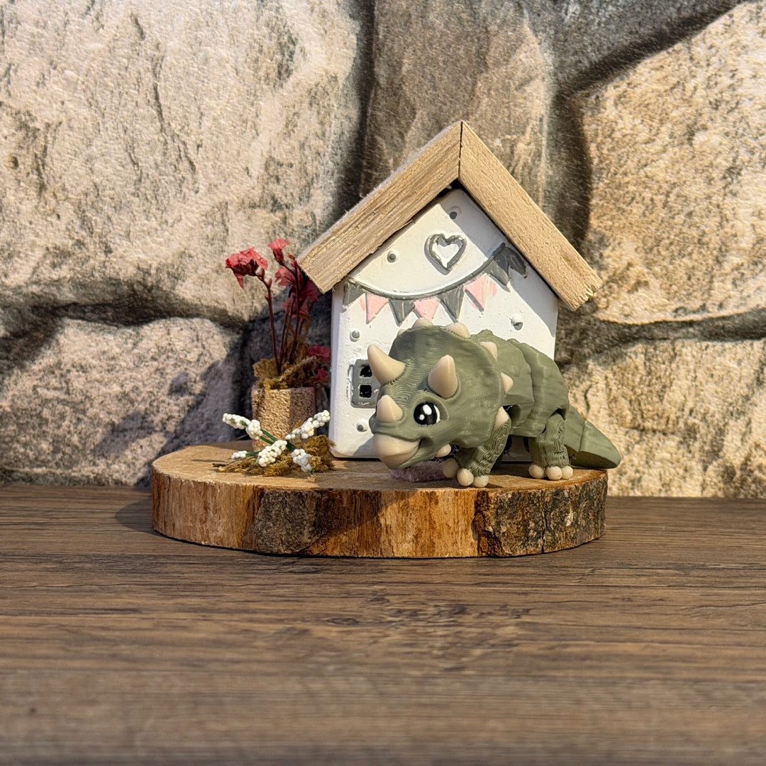 Schlüsselanhänger Mini Triceratops