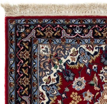 Orientteppich Perser - Isfahan - Premium - 100 x 70 cm - dunkelrot, morgenland, rechteckig, Höhe: 6 mm, Wohnzimmer, Handgeknüpft, Einzelstück mit Zertifikat