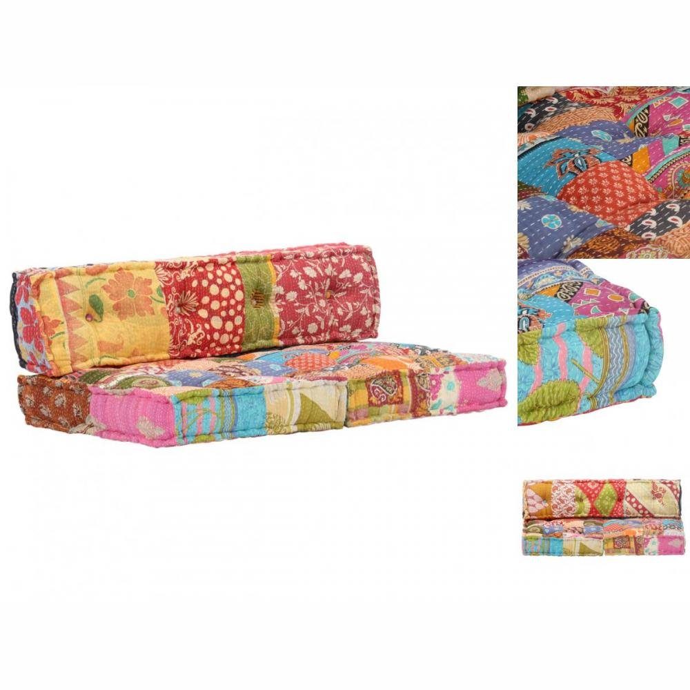 vidaXL Sofa Pouf Patchwork Stoff