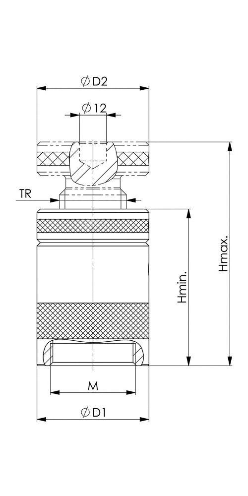 50 Schraubstock flacher 38 Höhe AMF Größe 6400 mm mit 50 Schraubbock Nr. - Auflage