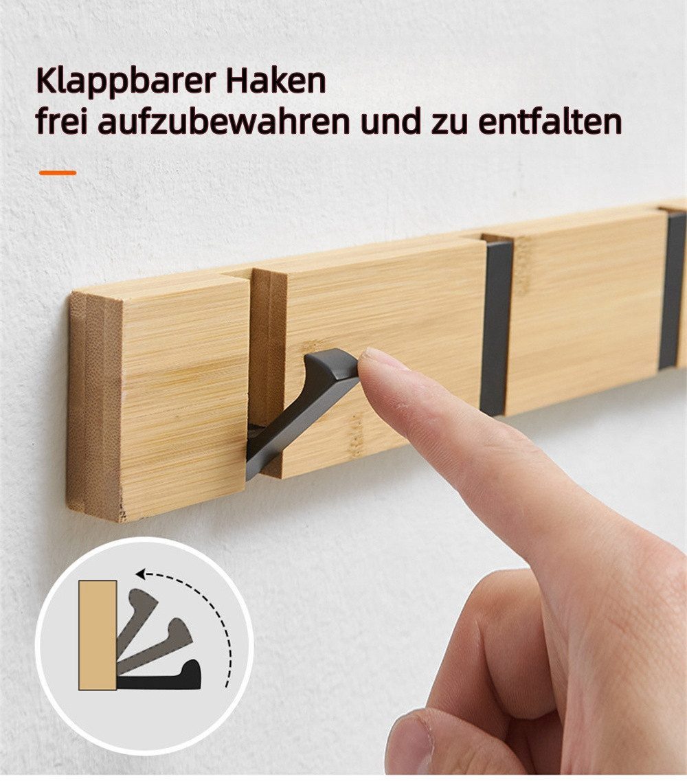 Rhein Beleuchtung Hakenleiste Wandgarderobenhaken aus Holz günstig online kaufen