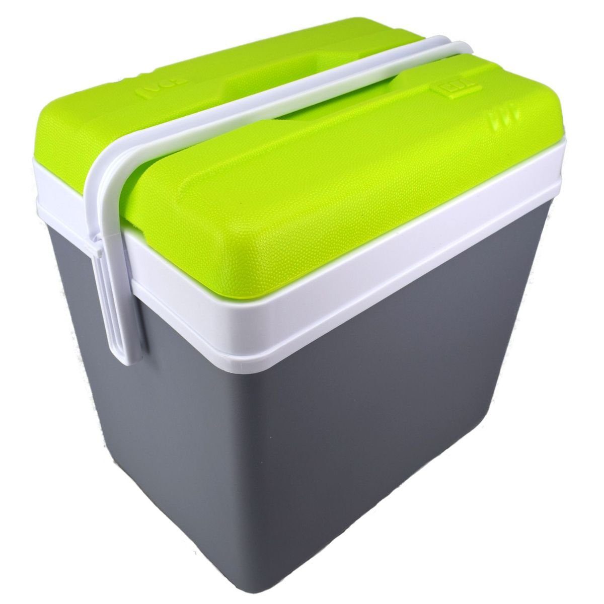 Kühlbox Kühlcontainer in grau / grün für 24L aus Kunststoff Kühlbox