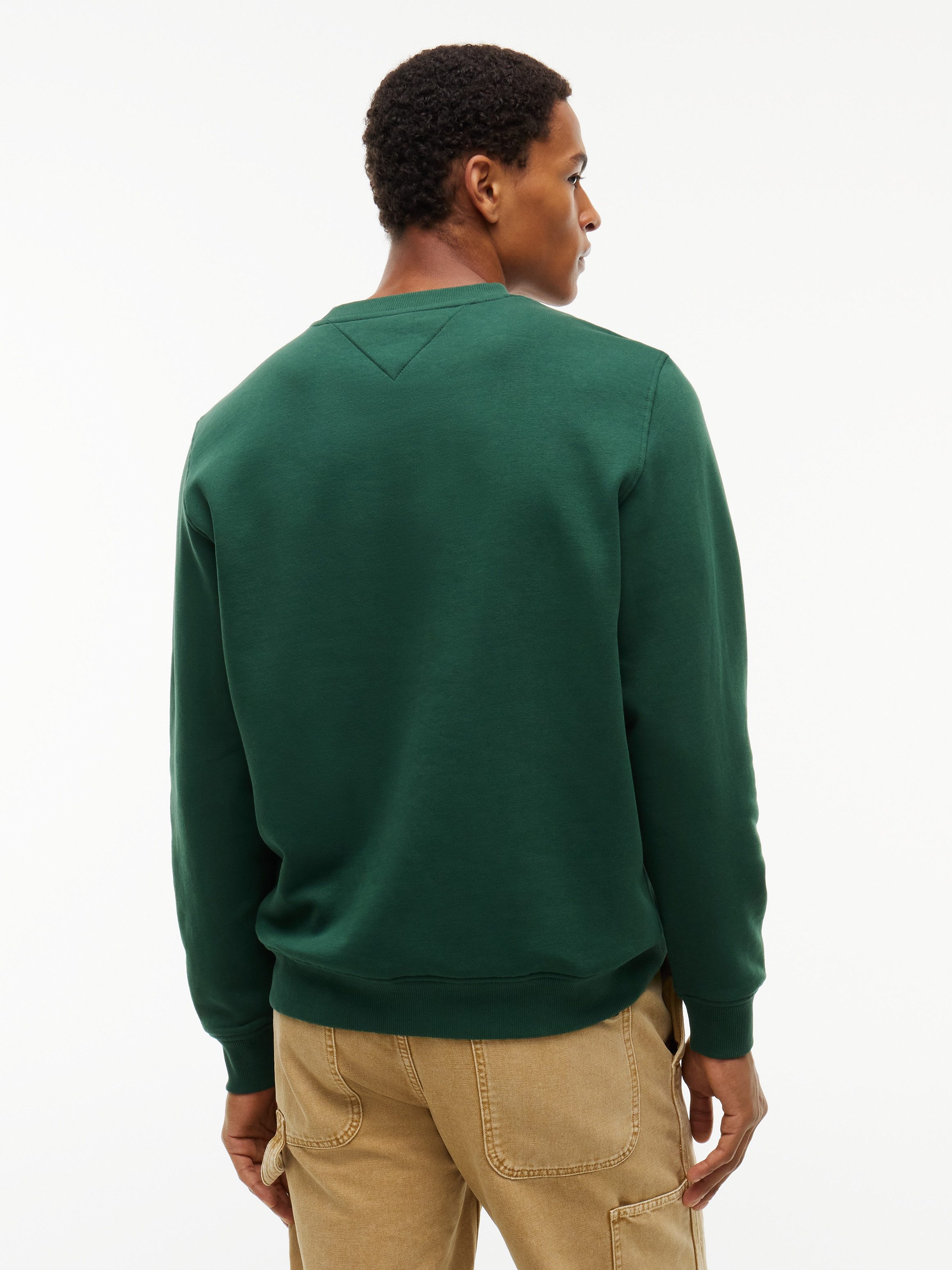 Tommy Jeans Sweatshirt TJM REG LINEAR CREW EXT mit Logostickerei