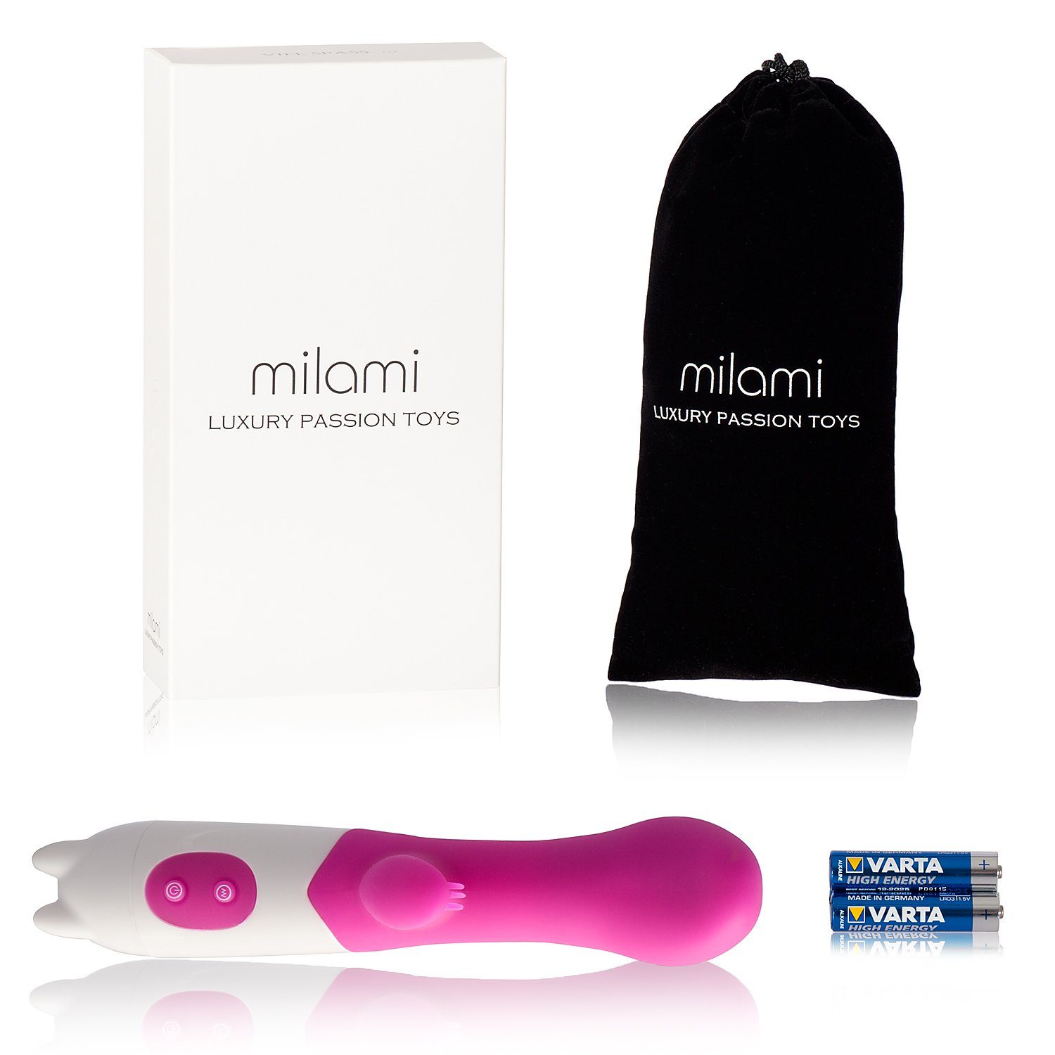 milami G-Punkt-Vibrator G-Spot Vibrator mit extra mit Klitorisstimulation pink Klitorisstimulation, extra Sextoy