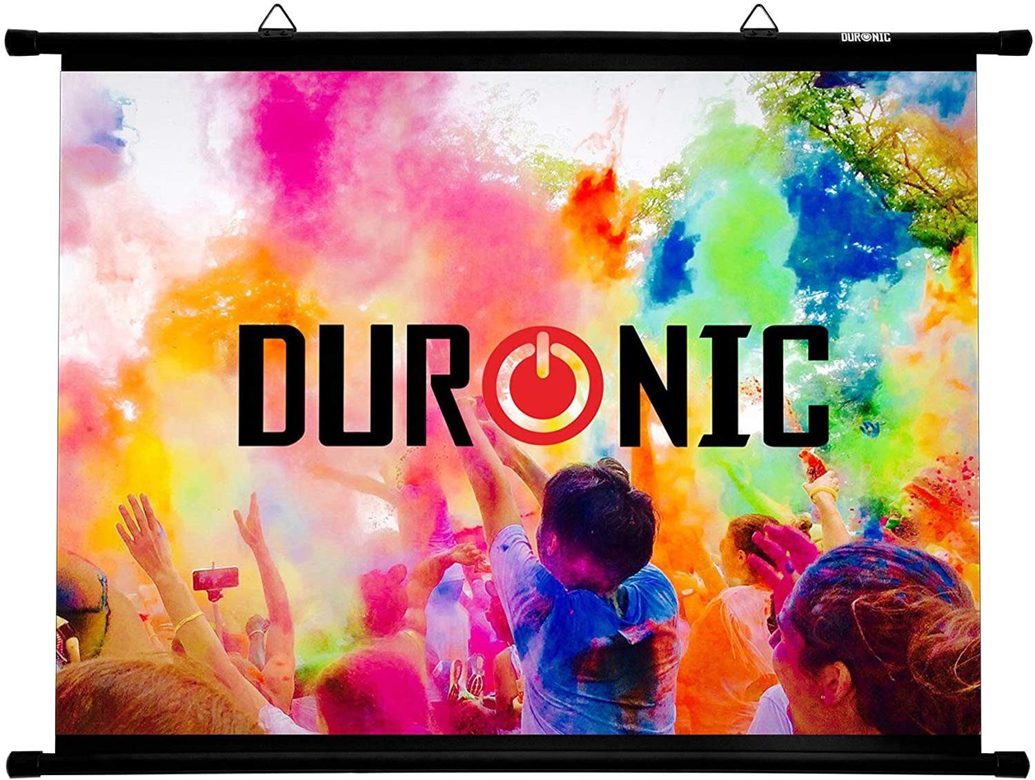 Duronic Leinwand, BPS80 Leinwand, 4:3 Hängeleinwand 80" Zoll 163 x 122 cm, Heimkino mit 4K Full HD 3D, Gain 1.0, Projektionsleinwand für Wandmontage, Beamerleinwand für Büro Präsentationen, Schulen