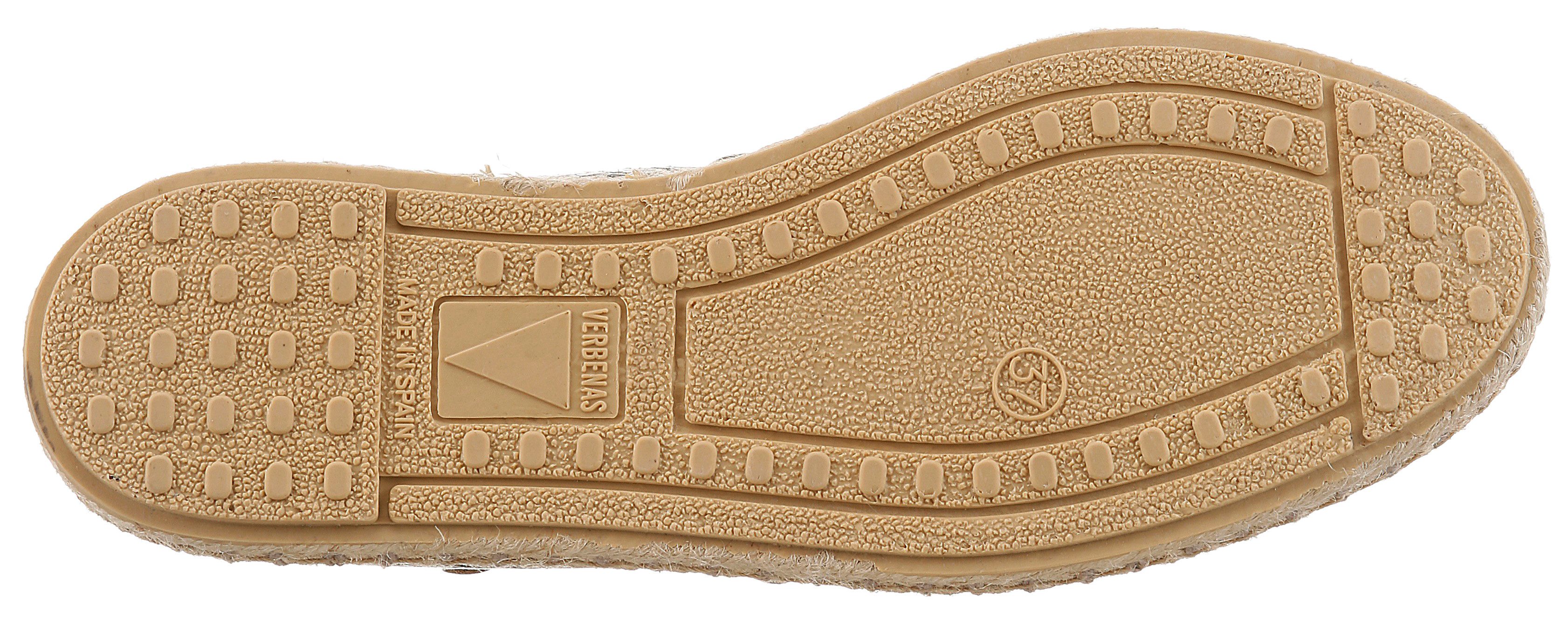 VERBENAS CARMEN Espadrille Slipper, Schlupfschuh, Sommerschuh, Urlaubschuh in Reptil-Optik