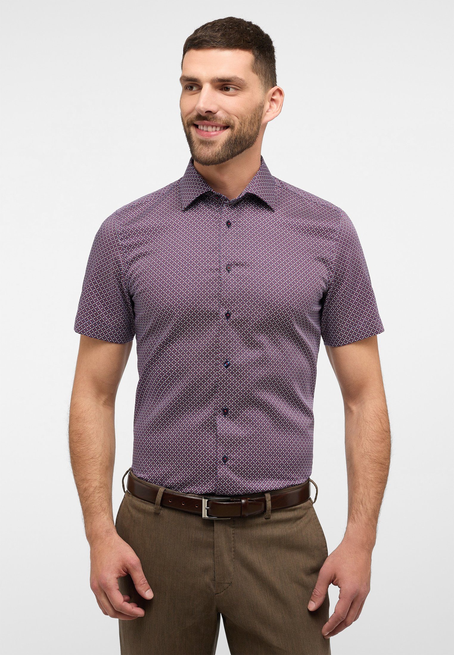 Eterna Kurzarmhemd SLIM FIT NON IRON günstig online kaufen