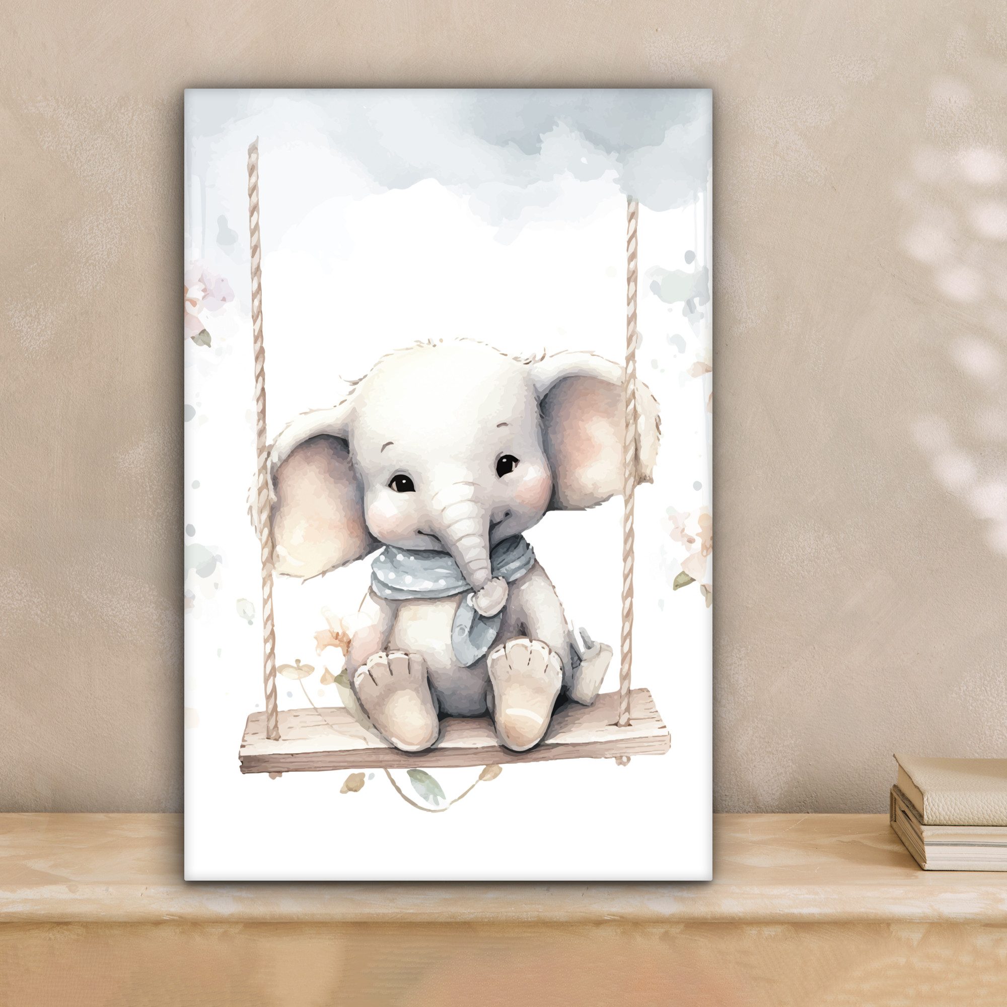 OneMillionCanvasses® Leinwandbild Elefant - Tier - günstig online kaufen