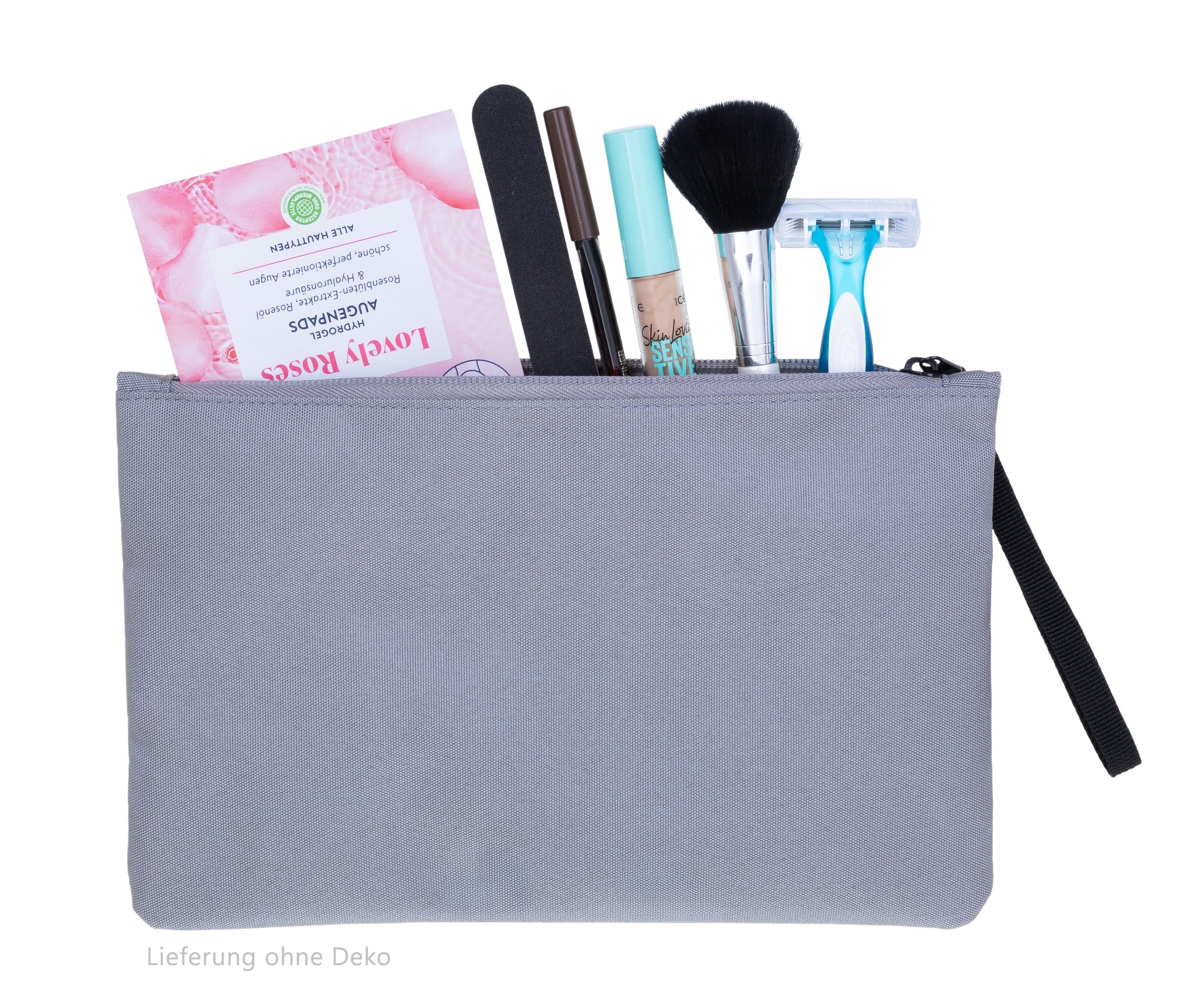 ELEPHANT Kosmetiktasche Pouch Mini Kulturtasche Cosmetic Bag klein, Aufbewahrungstasche Tasche Manicure Shaving Bag 13112 + Beutel