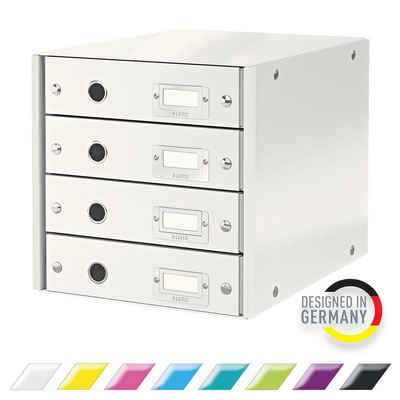 LEITZ Briefablage WOW, Click & Store Schubladenset (4 Schubladen)