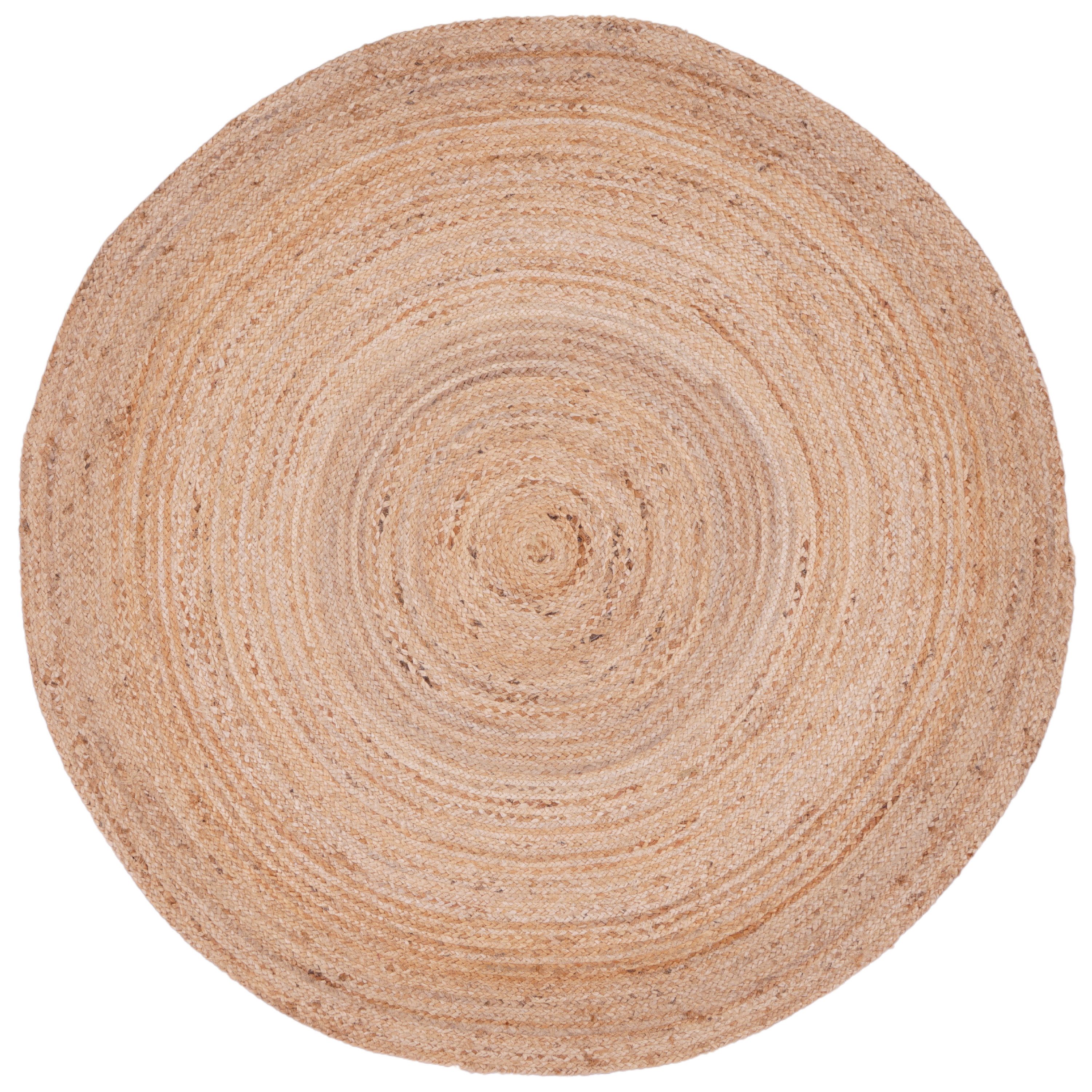 Consilio Concept Teppich JUTOS Wohnzimmer Teppich Natur Beige Jute Boho Landhausstil, Rund