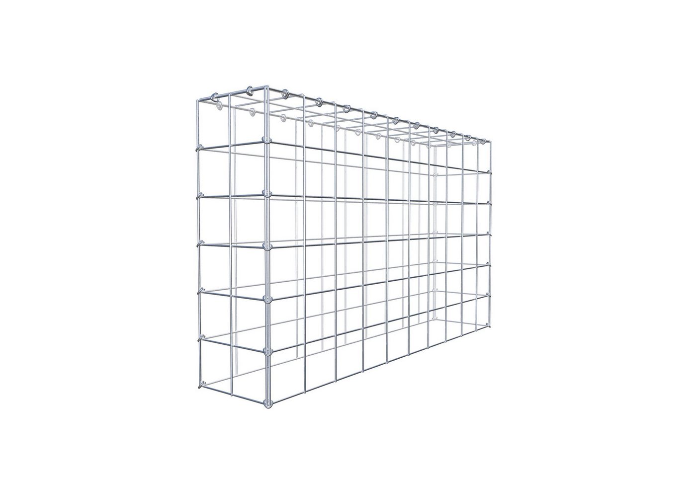 Thumbnail - Gabiona Gabionenzaun Anbaugabione Typ 3 100 cm x 60 cm x 20 cm (L x H x T), Maschenweite, (Anbaugabione Typ 3 100 cm x 6...