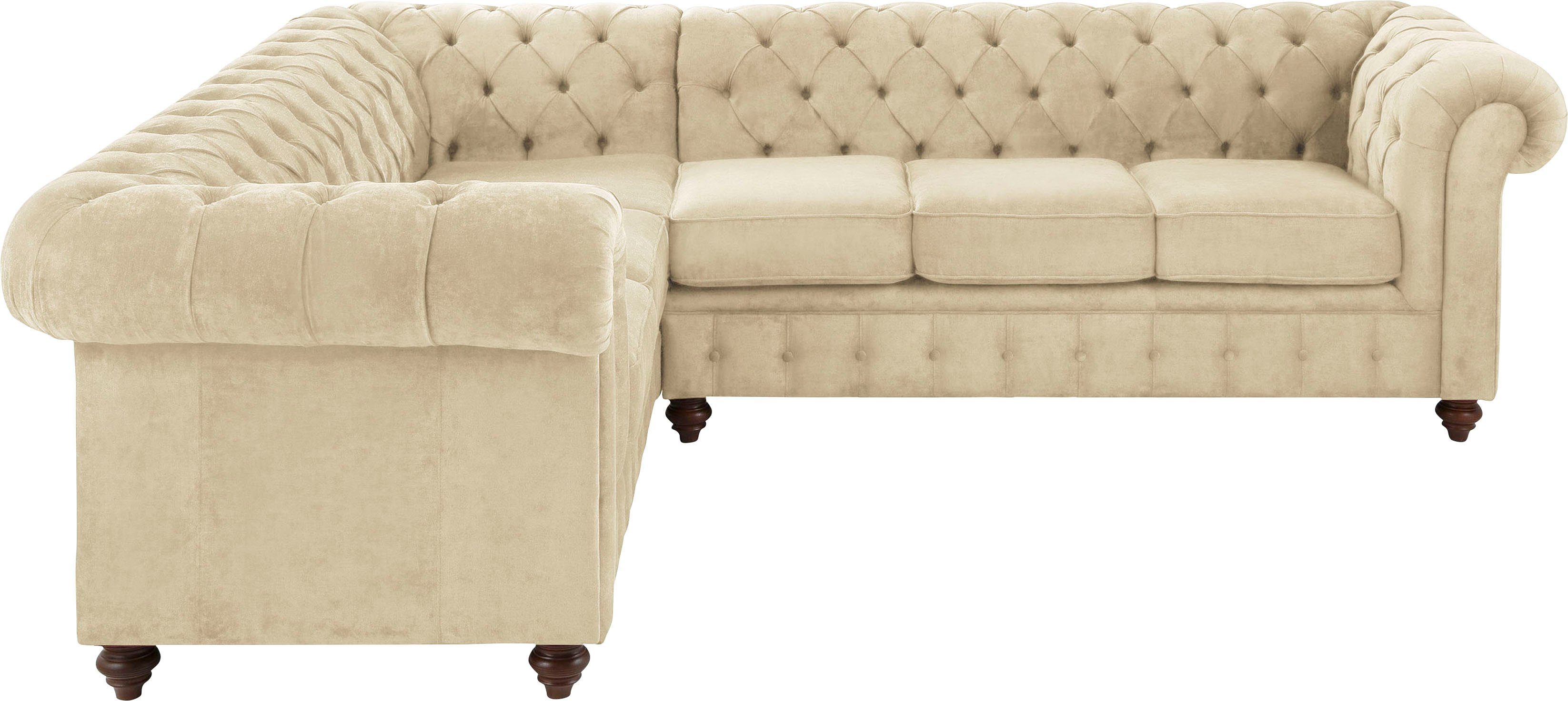 Home affaire Chesterfield-Sofa Duc Ecksofa L-Form, günstig online kaufen