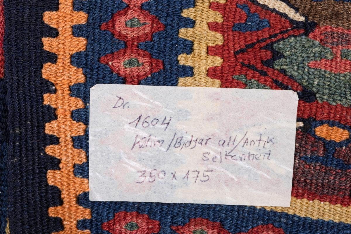 Bidjar Handgeknüpfter antik mm Orientteppich, Nain Trading, rechteckig, 175x350 15 Orientteppich Kelim Höhe: