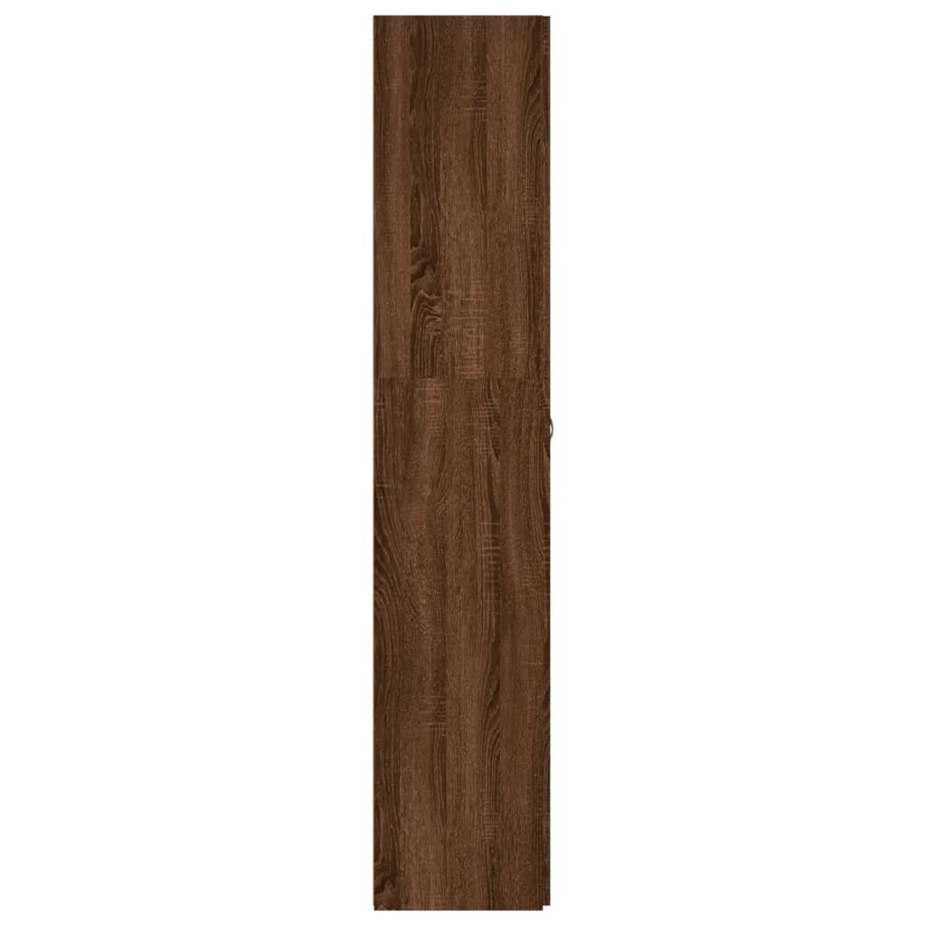 cm 80x35,5x180 Braun Schuhschrank Holzwerkstoff furnicato Eichen-Optik