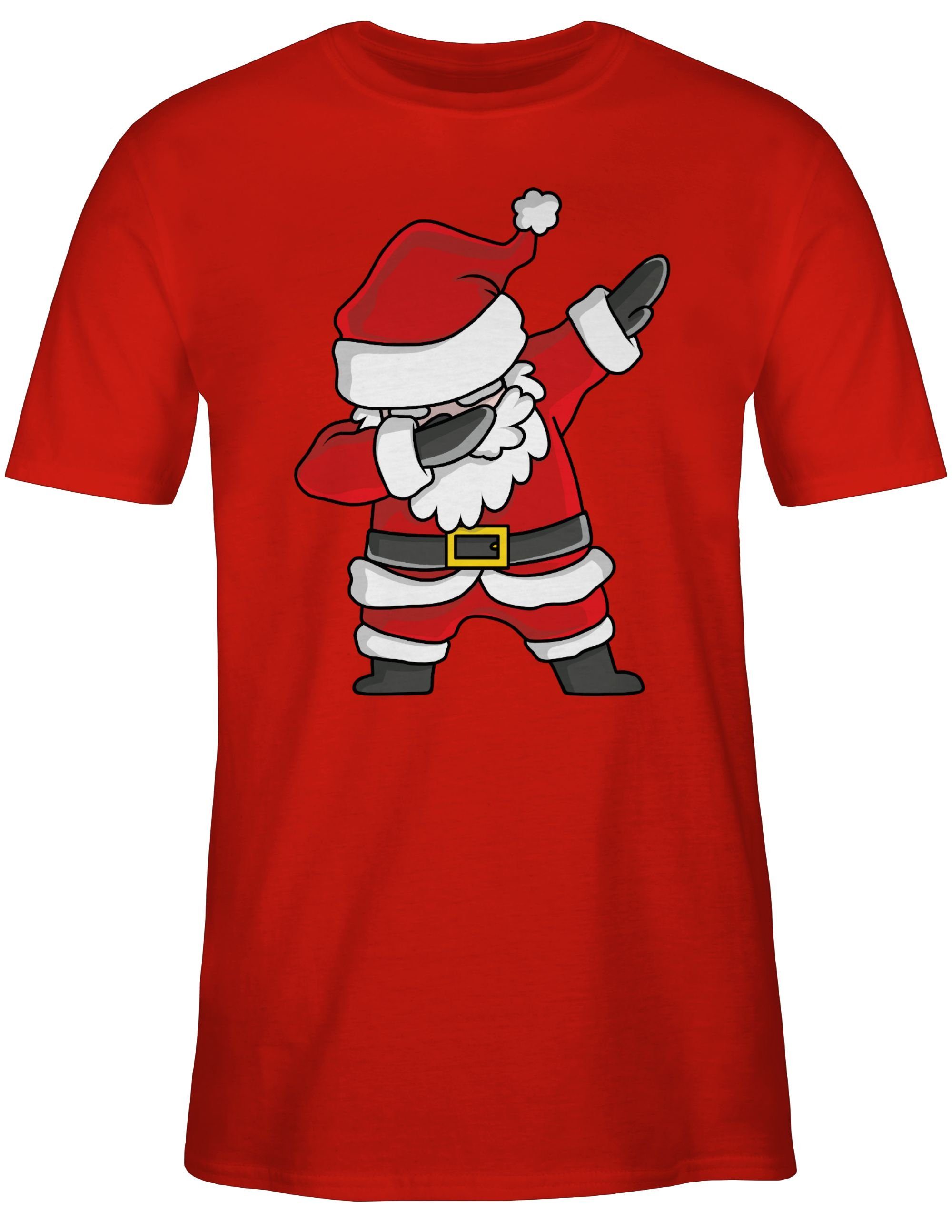 Kleidung Rot Weihnachtsmann Weihachten 2 Dabbing T-Shirt Shirtracer