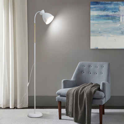 ANTEN LED Stehlampe Design LED Stehleuchte Deckenfluter Leselampe Standlampe Wohnzimmer, Büro E27 Sofa lampe, Weiß