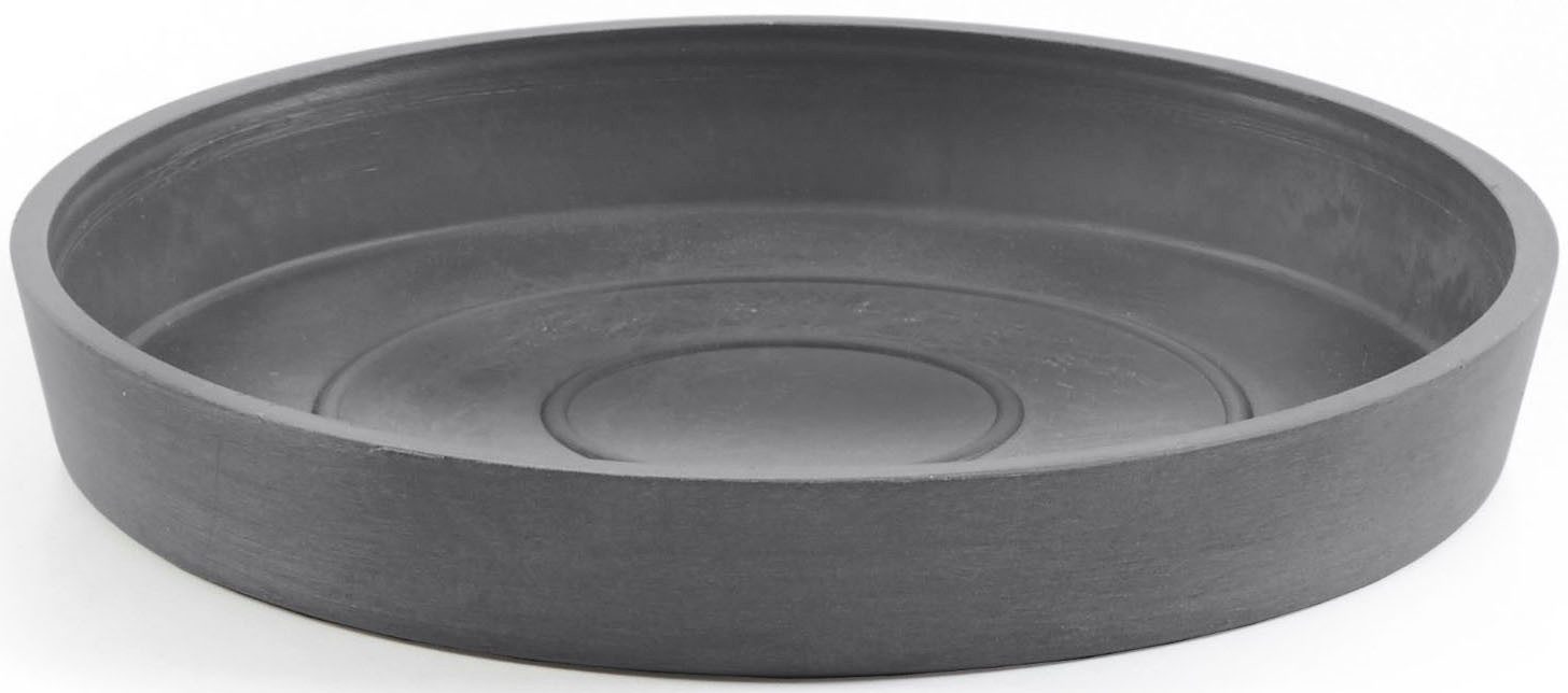 ECOPOTS Blumentopfuntersetzer ROUND SAUCER Grey, BxTxH: 18x18x2,5 cm günstig online kaufen