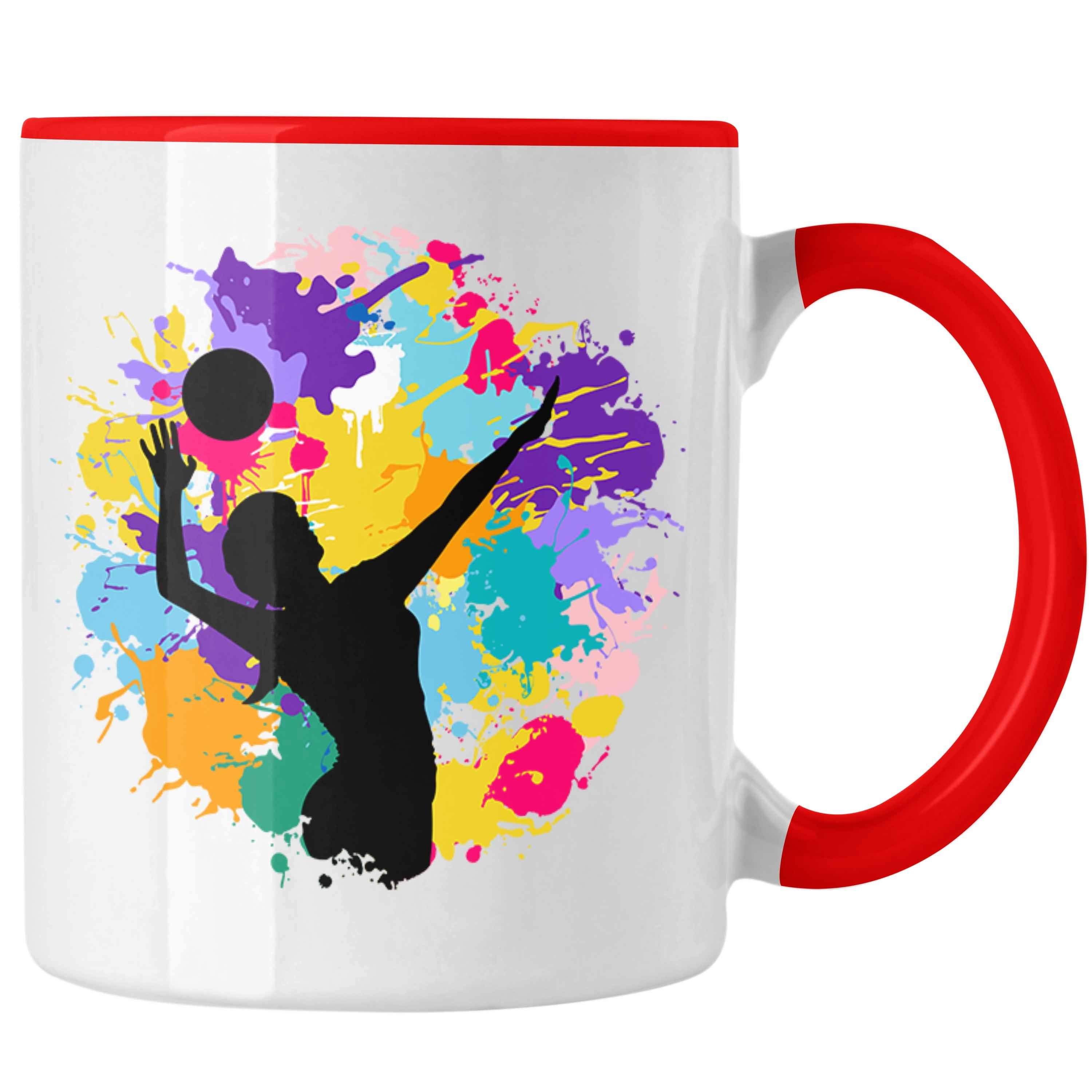 Trendation Tasse Trendation - Volleyball Geschenk Tasse Grafik Coach Herren Mädchen Kaf