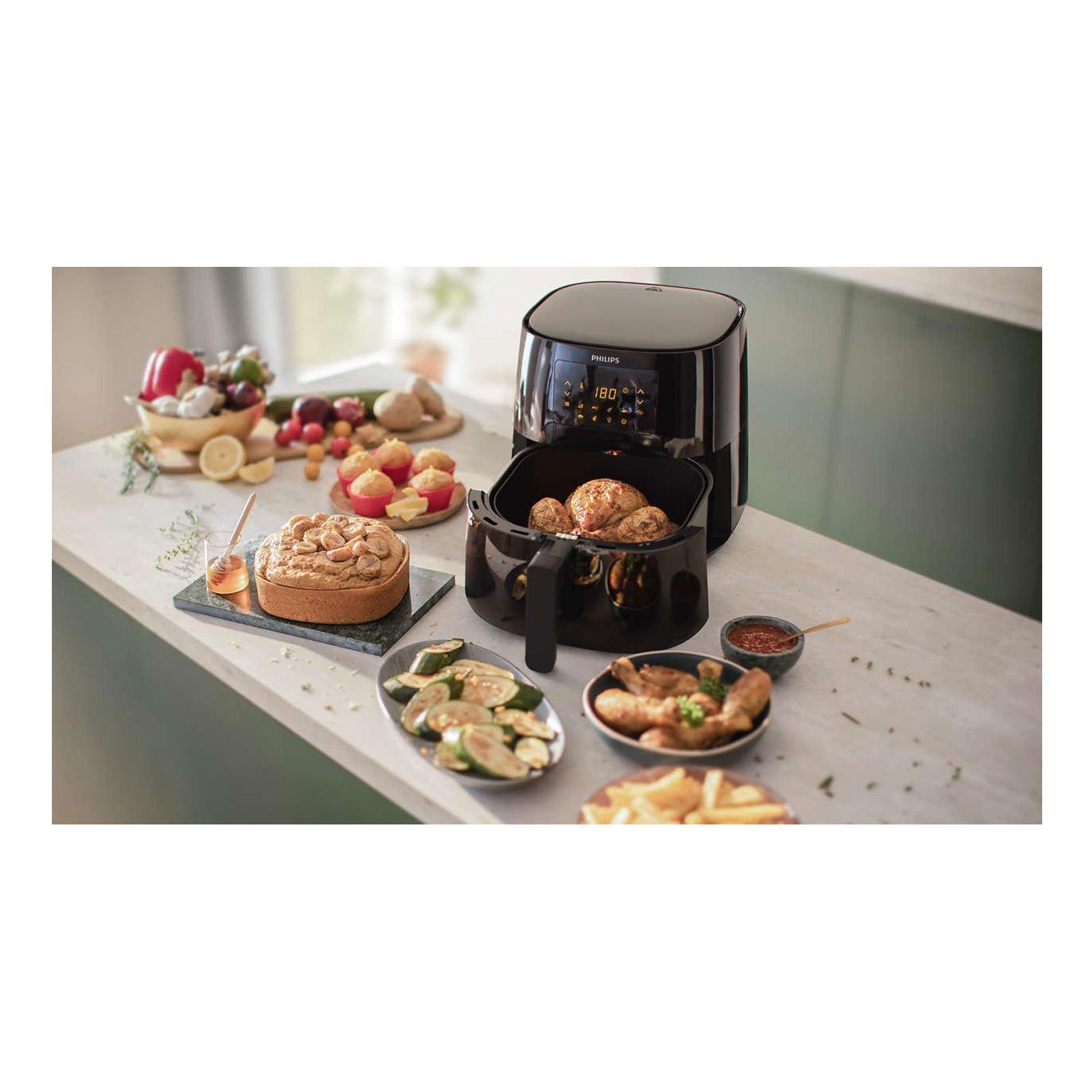 Philips Fritteuse Airfryer HD9270/96 XL, Essential 2000 W