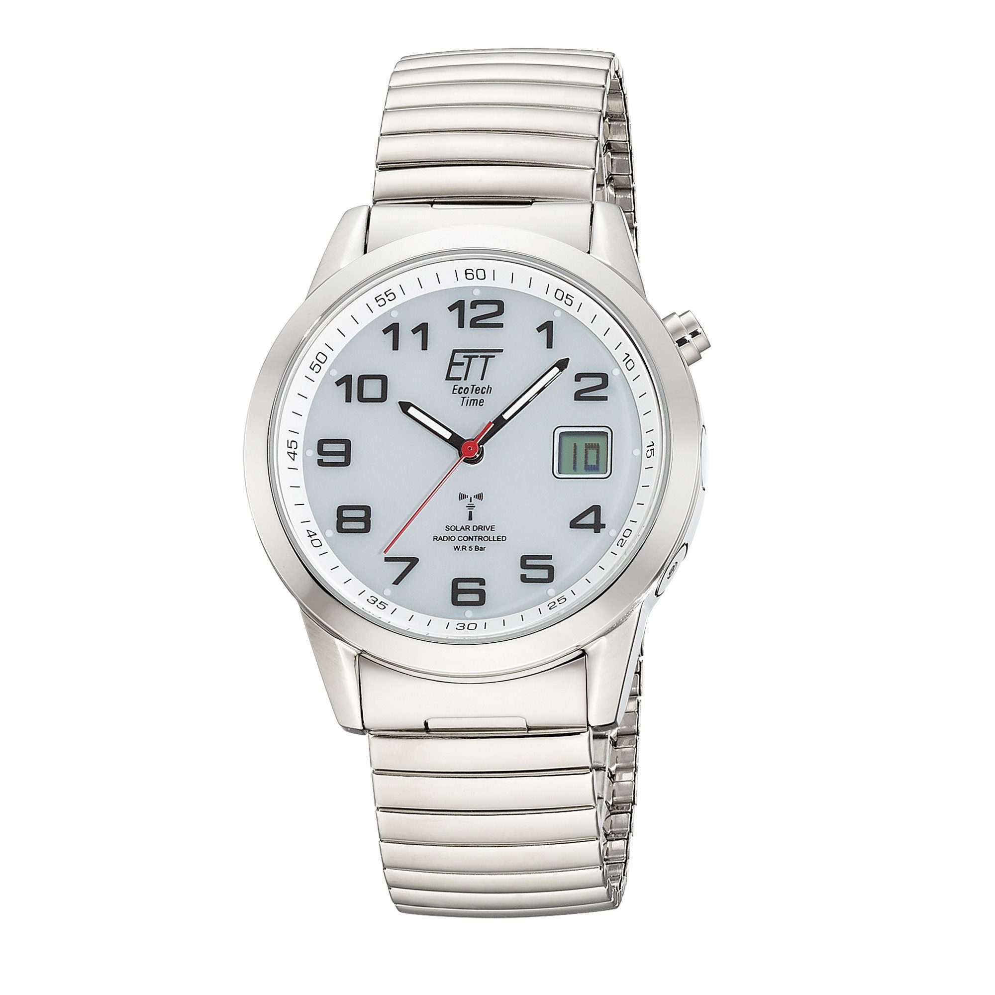 ETT Funkuhr Gobi EGS-11711-12Z, Armbanduhr, Solar, Herrenuhr, Edelstahlarmb günstig online kaufen