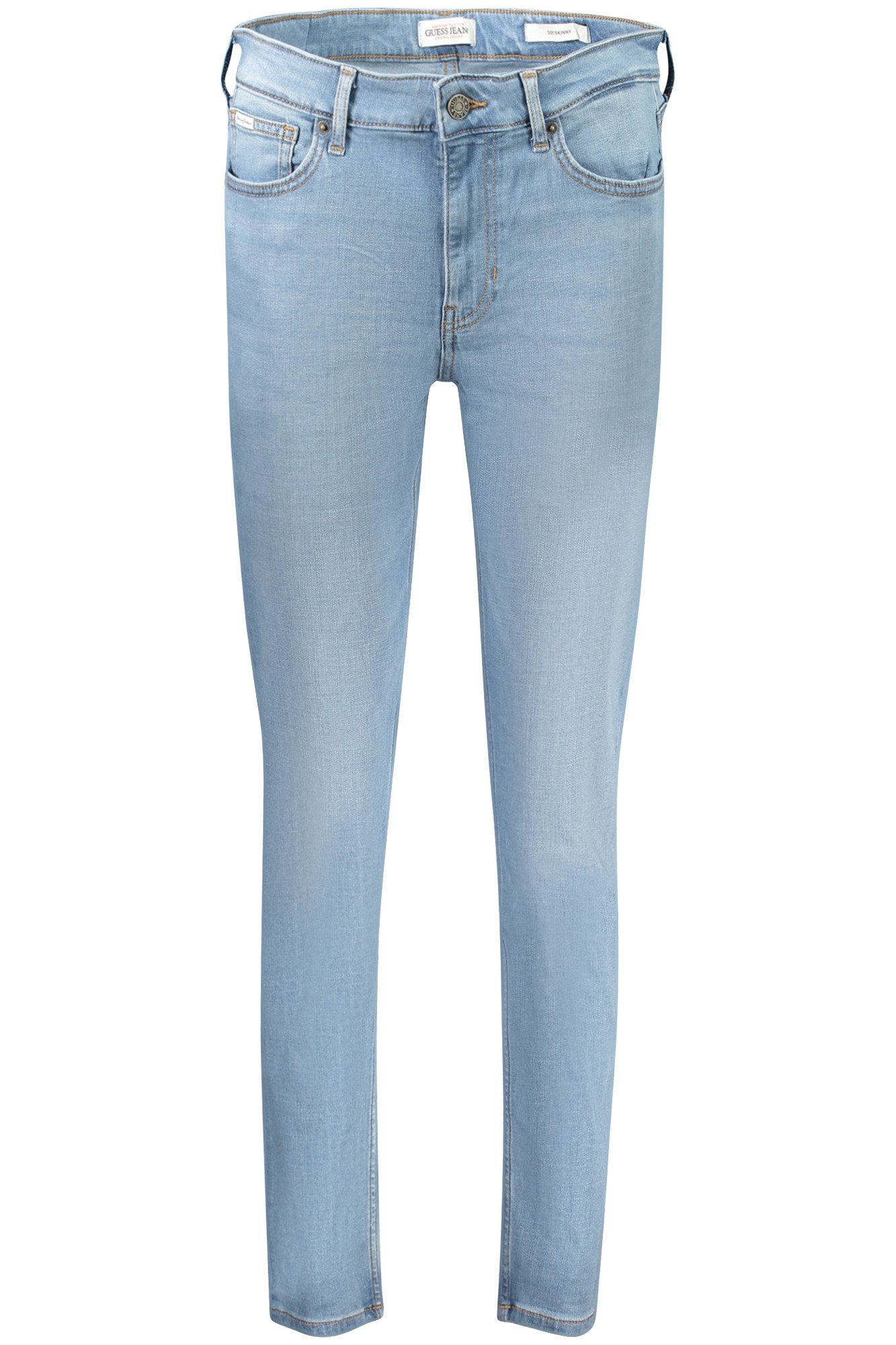 GUESS JEANS 5-Pocket-Jeans Damen Skinny Jeans Blau - 5 Taschen, Knopf & Reißverschluss