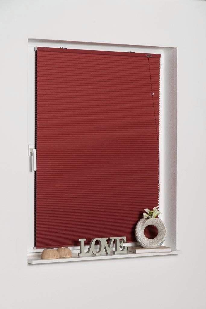 K-HOME Plissee Klemmfix Wabenplissee, verdunkelnd, ohne Bohren, freihängend, Klemmfix