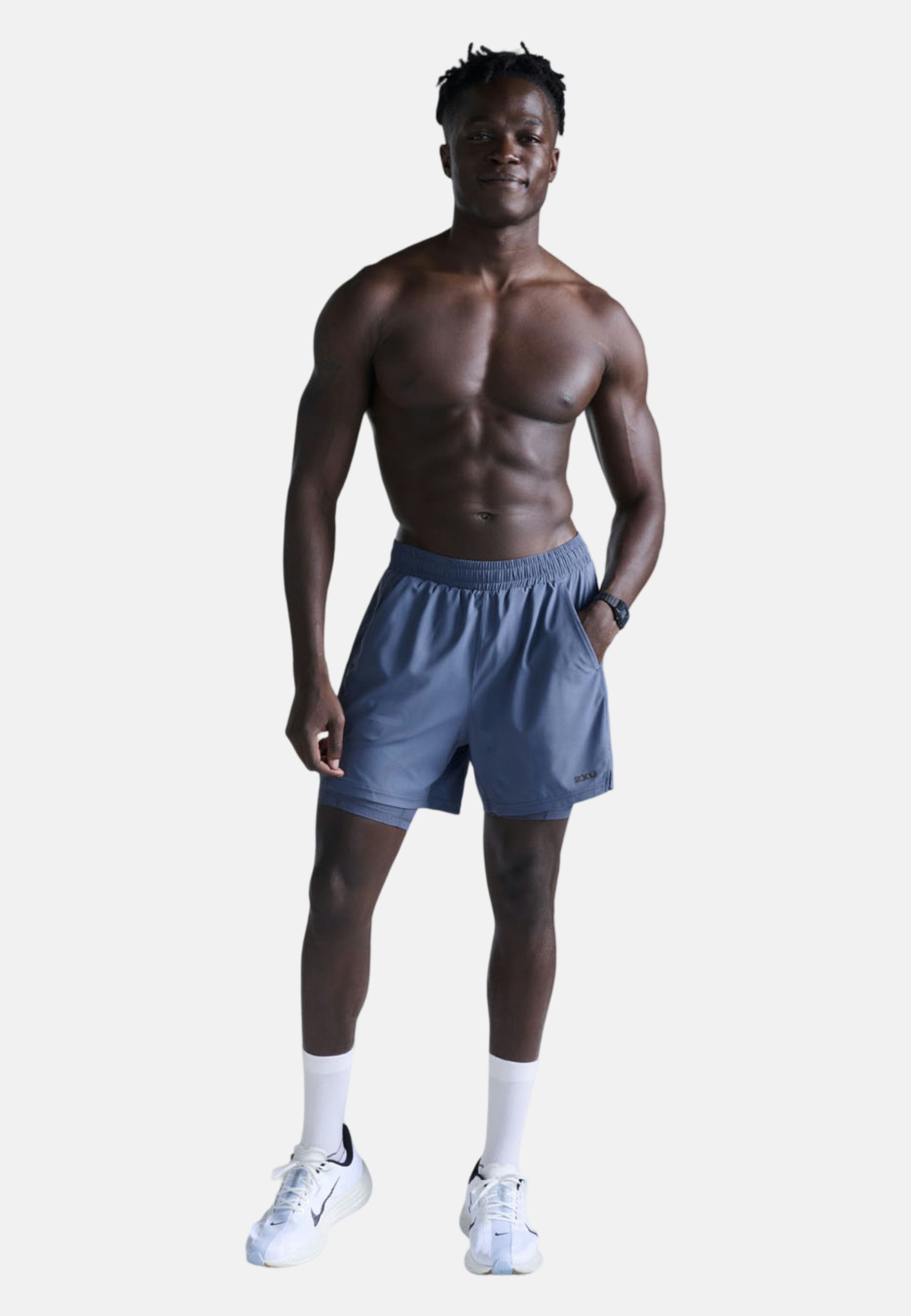 2xU Lauftights Aero Mesh 2-in-1 Short (1-tlg)
